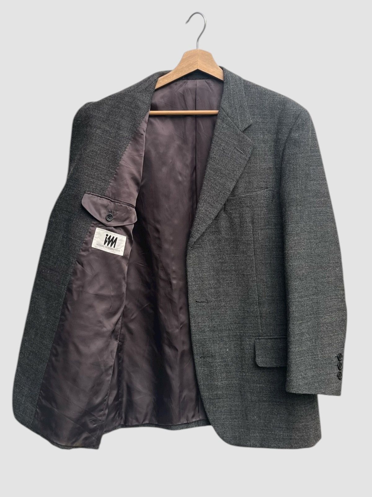 Issey Miyake Miyake Design Studio IM Wool Tailored Jacket Size US L / EU 52-54 / 3 - 2 Thumbnail