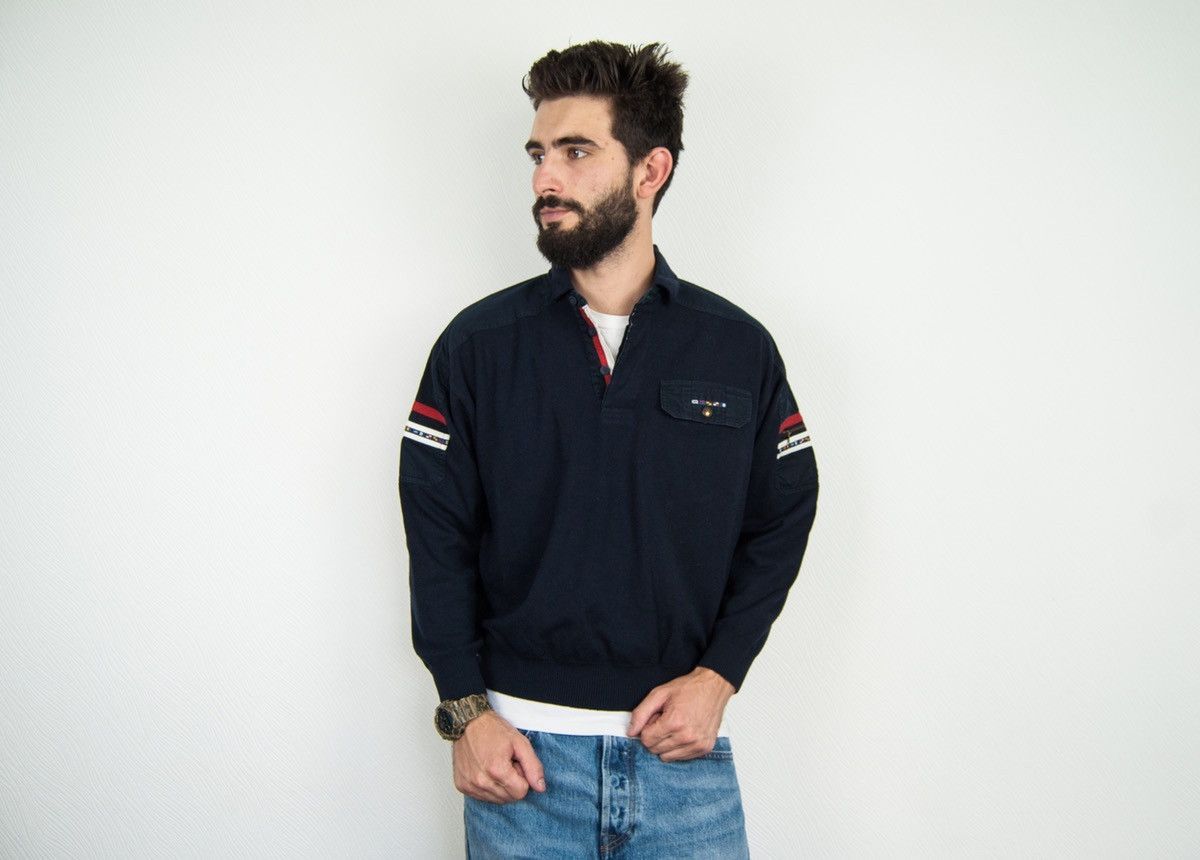 Paul & Shark Vintage Paul Shark Wool Sweater Pocket Pullover Size US S / EU 44-46 / 1 - 1 Thumbnail