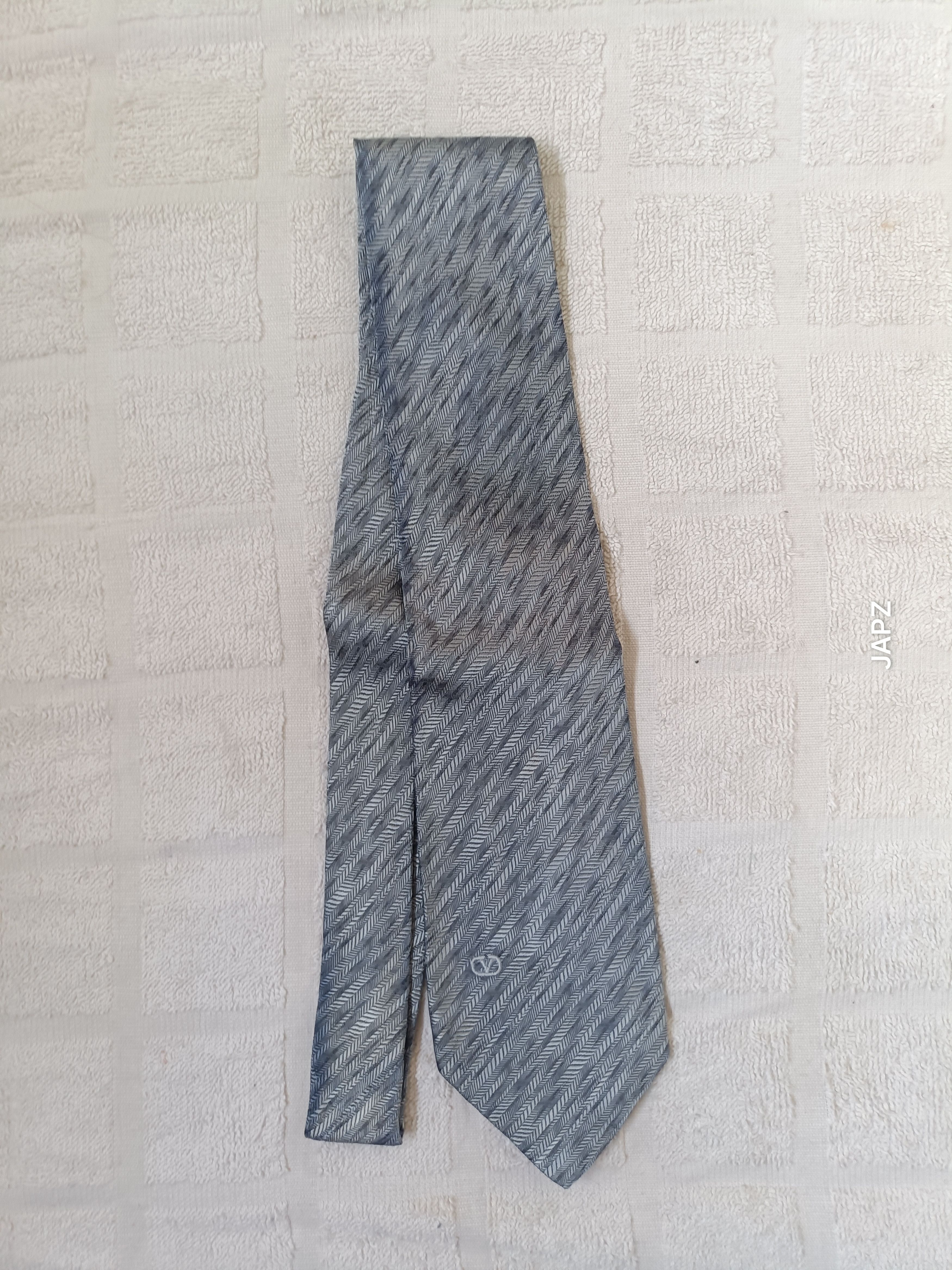 Valentino Vintage Valentino jacquard herringbone silk tie Size ONE SIZE - 5 Thumbnail