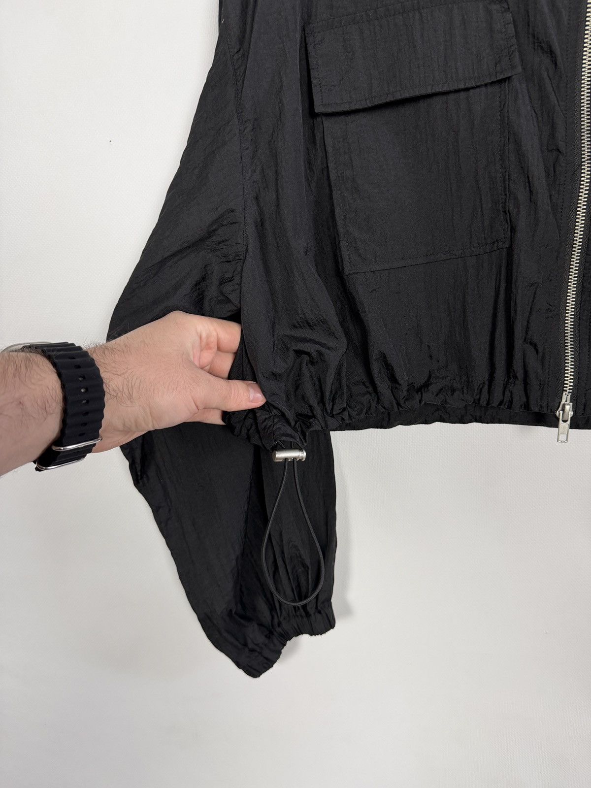 Other INGNI Full Zip Cropped Oversized Nylon Jacket Black Size M Size M / US 6-8 / IT 42-44 - 6 Thumbnail