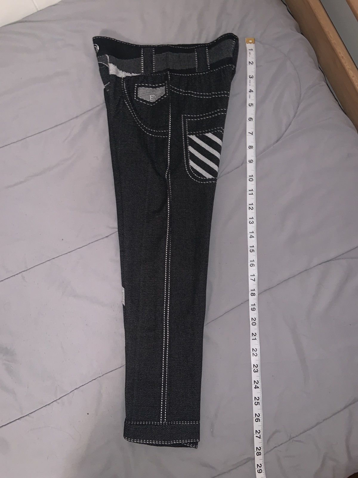 Other Woman’s leggings - Black Jean graphic - very stretchy Size 22" - 3 Thumbnail