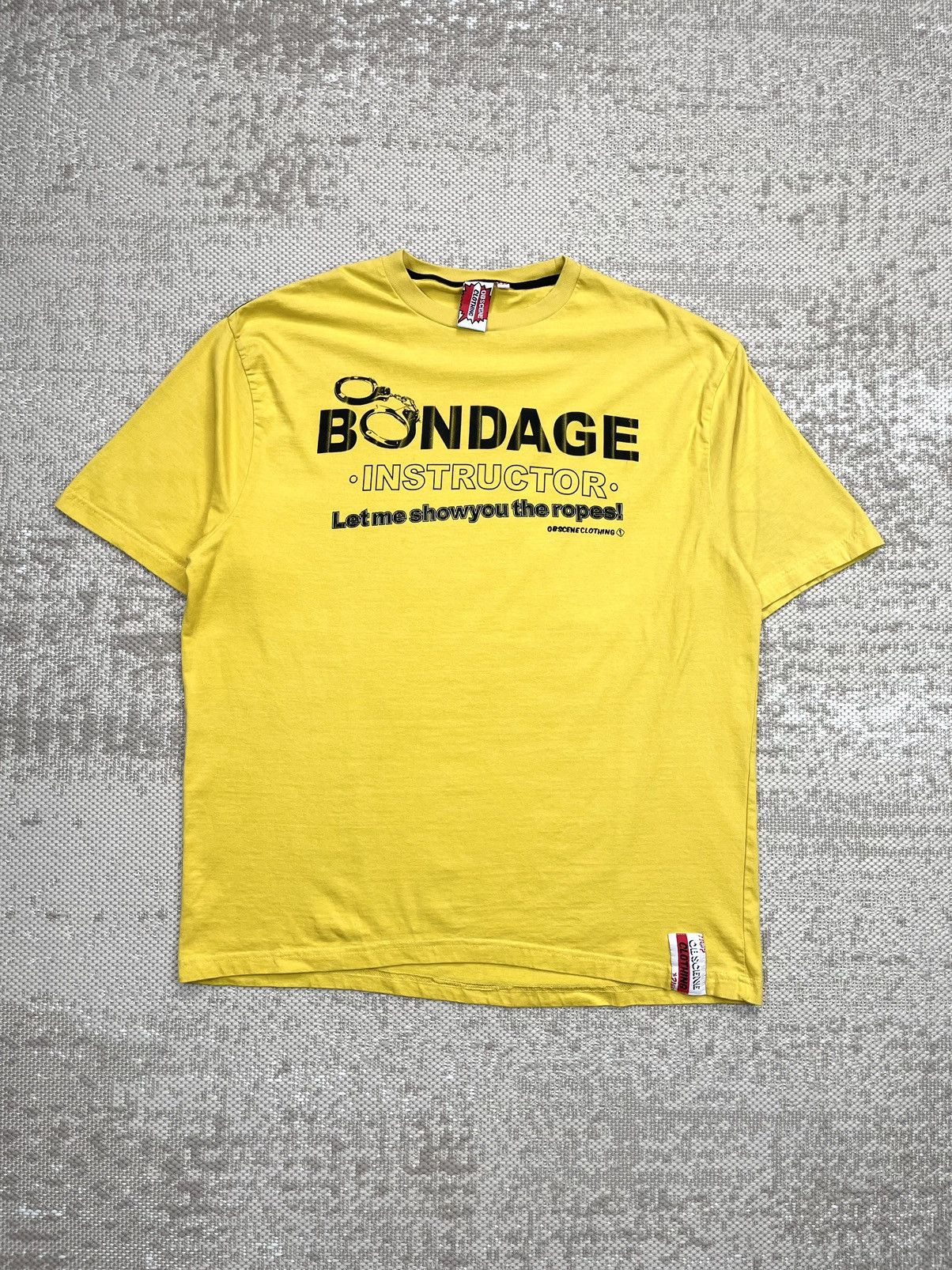 T-shirt Vintage Années 90 Hanes - Message 'fils De Couche' BDSM/NSFW - Taille L - Noir - Coton - Occasion TB