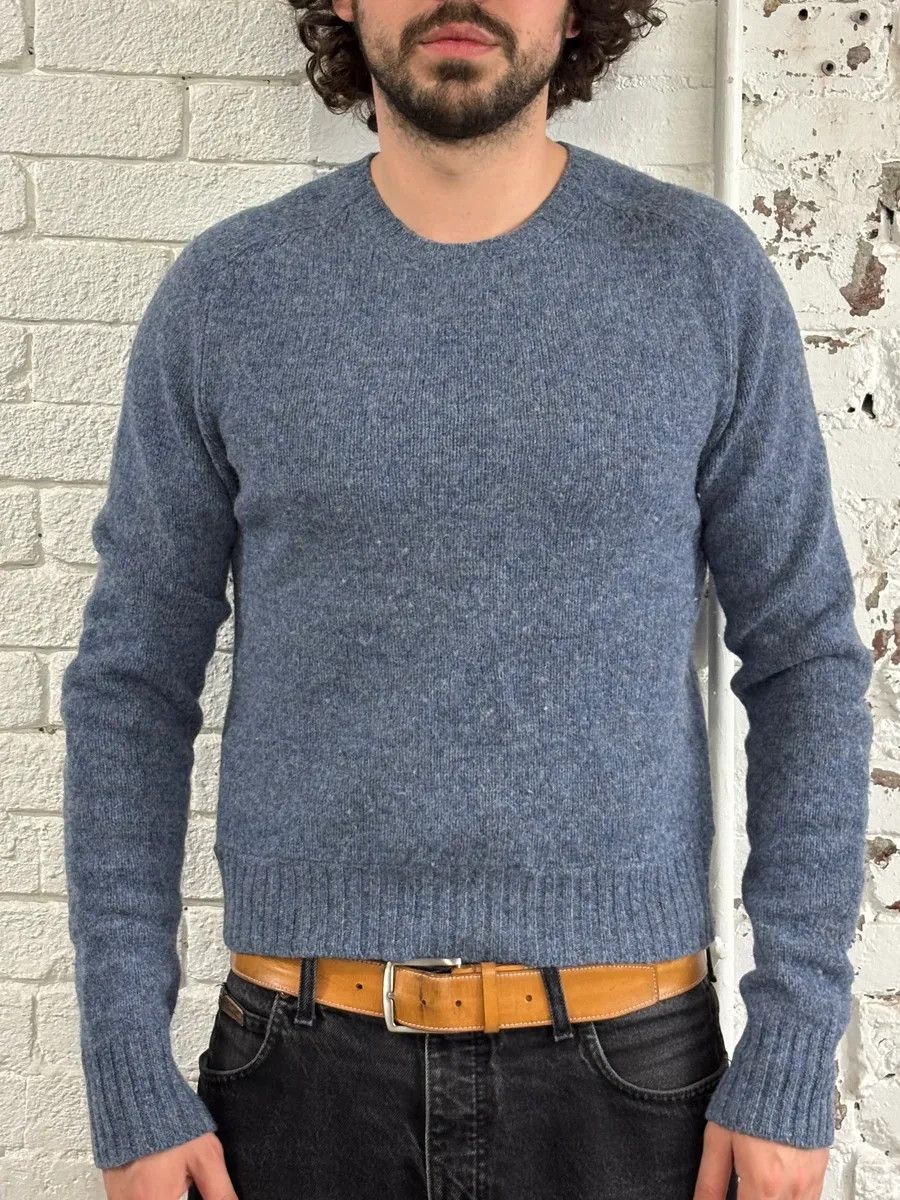 Prada 2000s Prada Wool Blue Crewneck Sweater Size US S / EU 44-46 / 1 - 1 Thumbnail