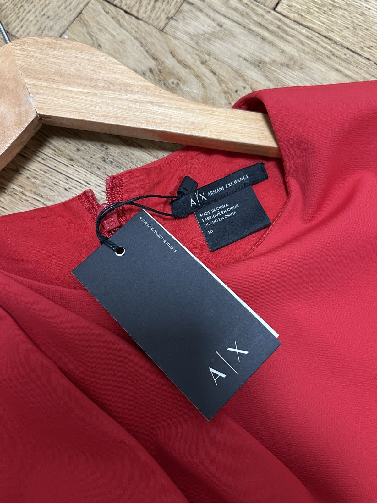 Armani Exchange Armani Exchange Women’s Red Dress Size M Elegant Knee-Length Size M / US 6-8 / IT 42-44 - 7 Thumbnail