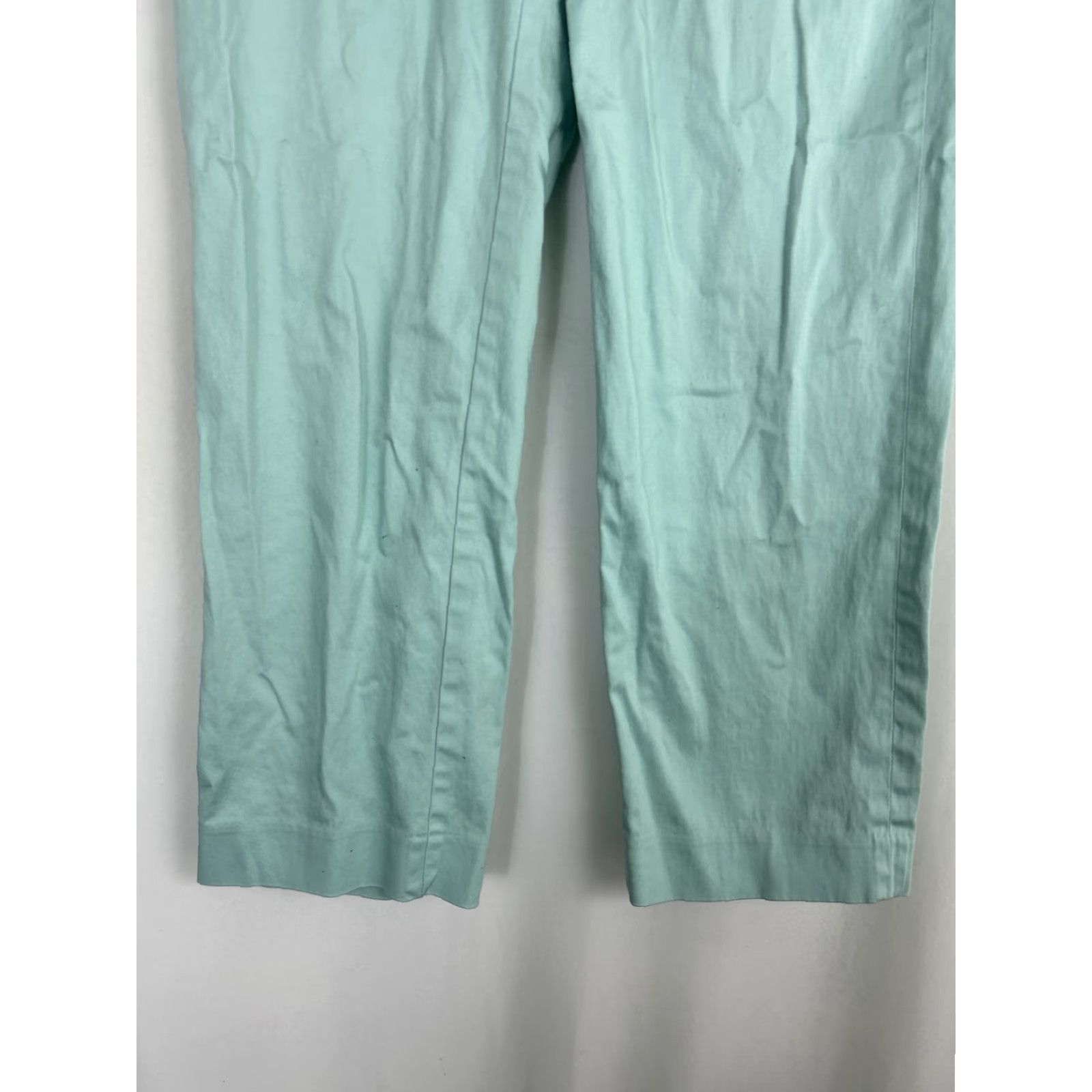 Banana Republic VINTAGE Banana Republic Womens Size 6 Sateen Crop Pants Surf Spray Light Blue 30x25 Size 28" / US 6 / IT 42 - 2 Thumbnail