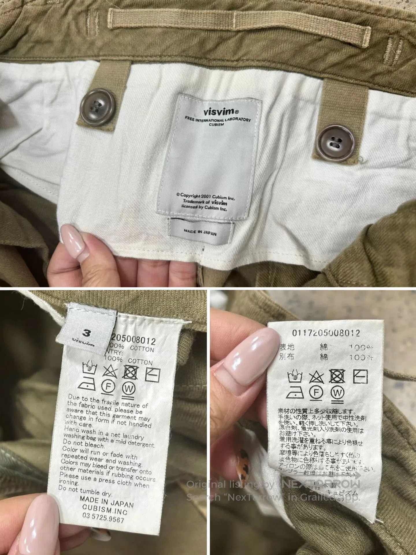 Visvim Visvim Olive Green Cargo Shorts for Men. Size US 28 / EU 44 - 8 Thumbnail