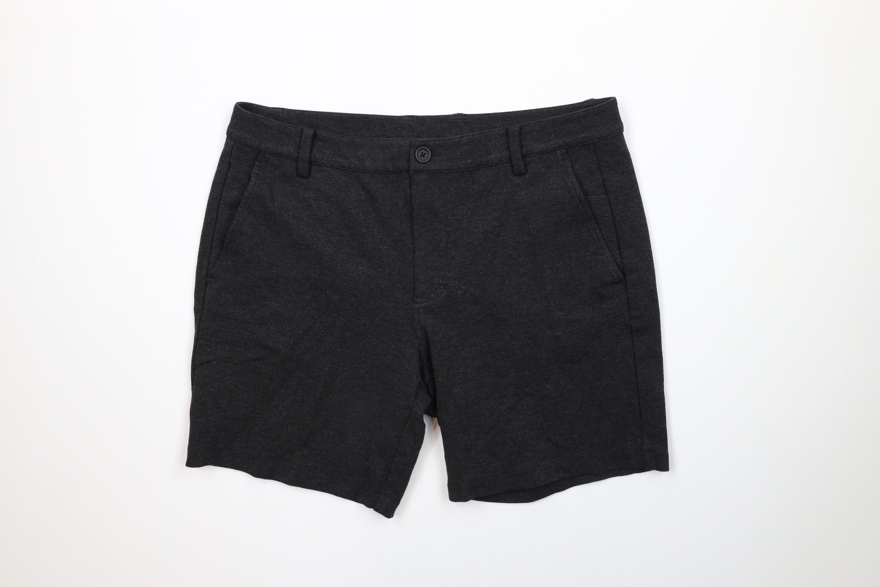 Kit and Ace × Vintage Kit & Ace Front Above Knee Jersey Knit Shorts Charcoal Gray Size US 32 / EU 48 - 1 Thumbnail
