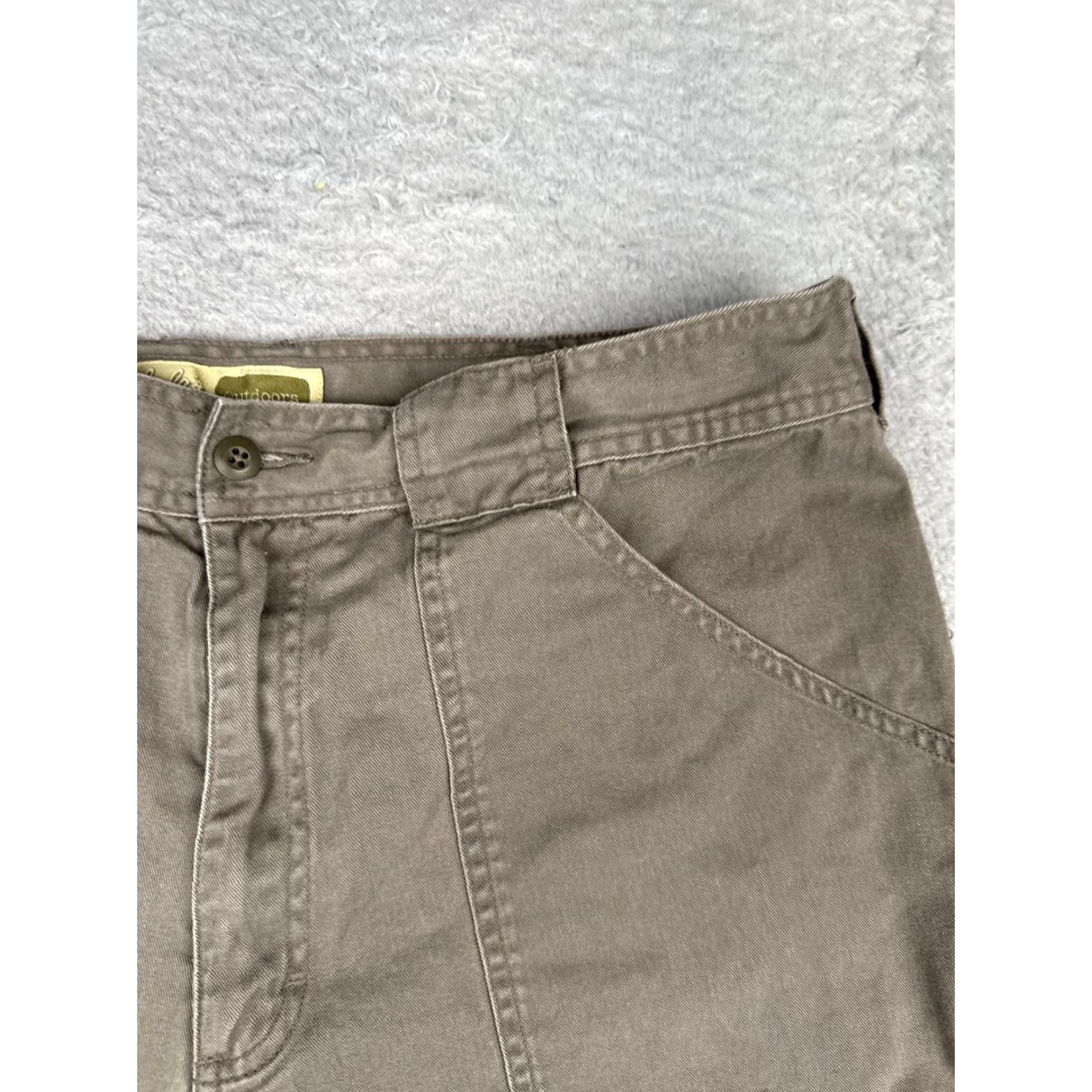Vintage Cabela's Shorts Womens 38 Brown Twill Hiking 3 Inseam Pockets Outdoor Cotton Size 26" / US 2 / IT 38 - 5 Thumbnail
