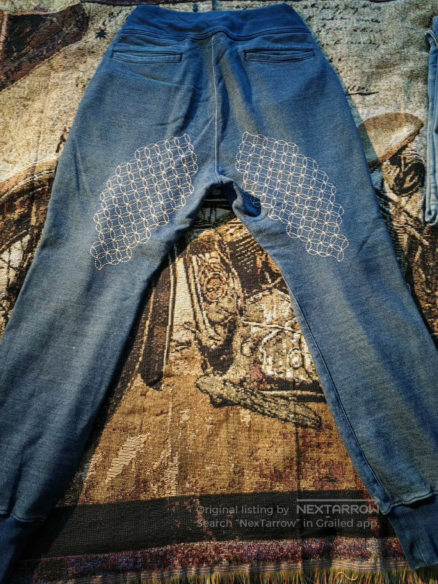 Kapital Kapital Vintage Indigo Chrysanthemum Jeans. Size US 26 / EU 42 - 3 Thumbnail