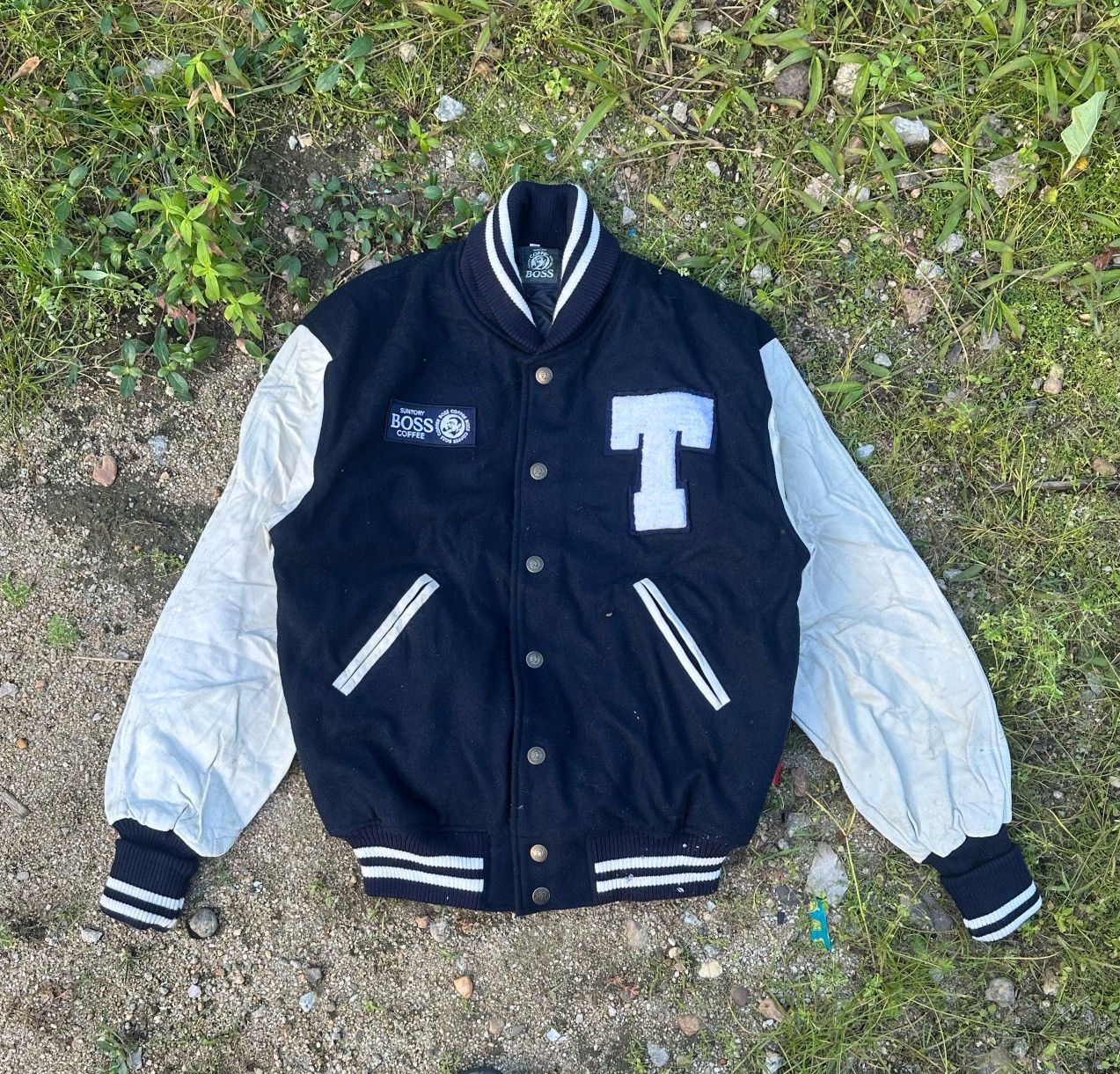 Japanese Brand Coffee boss varsity jacket Size US L / EU 52-54 / 3 - 2 Thumbnail