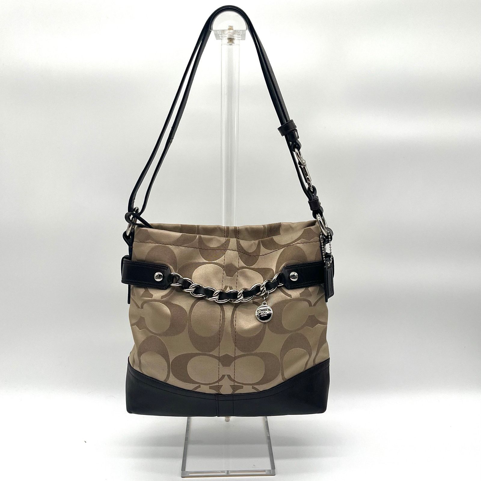 Coach COACH Signature Hobo Optic Braided Chain Shoulder Bag Size ONE SIZE - 1 Thumbnail