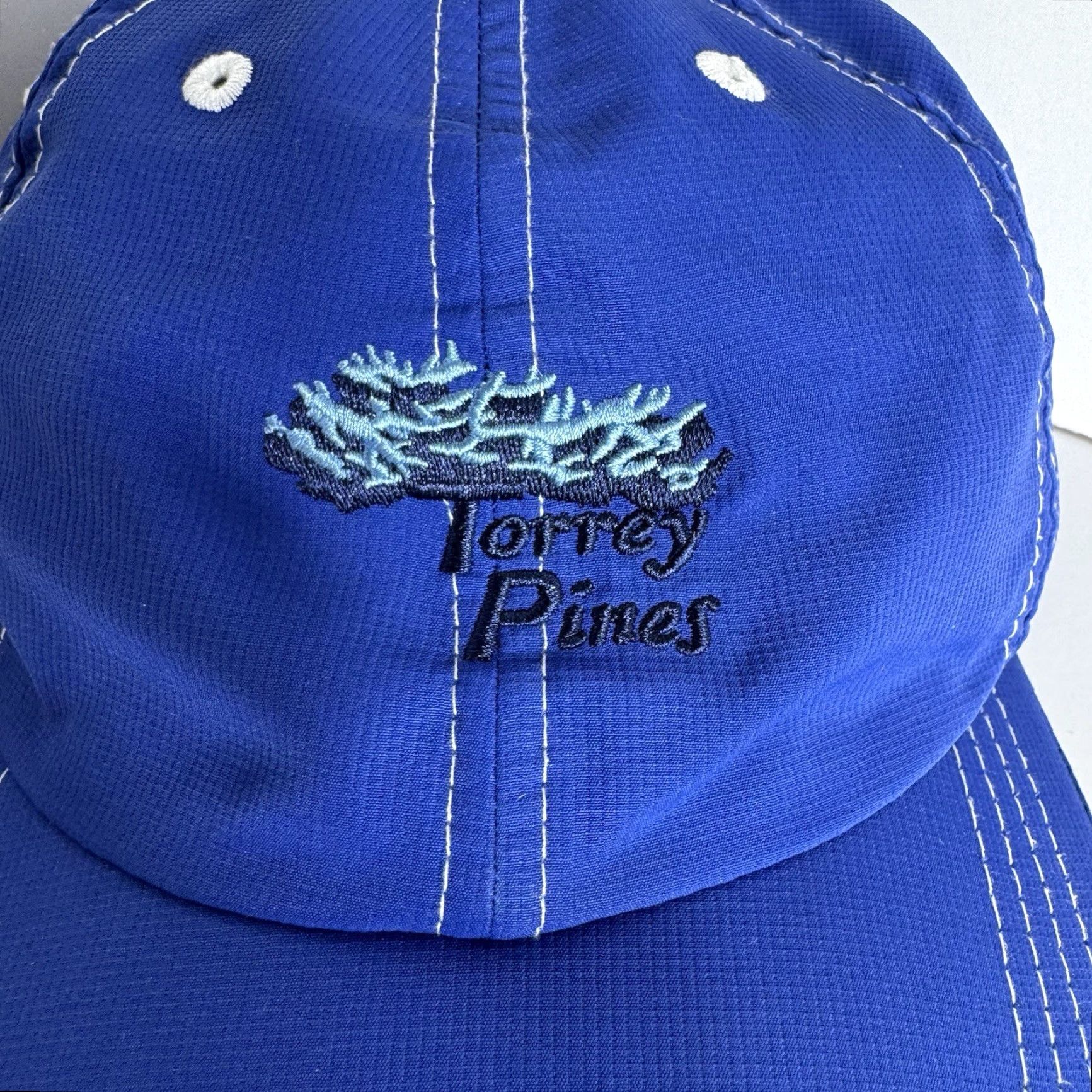 Imperial Imperial Ball Cap Hat Adjustable Torrey Pines Blue Trees Golf Logo Men Baseball Cap Size ONE SIZE - 2 Thumbnail