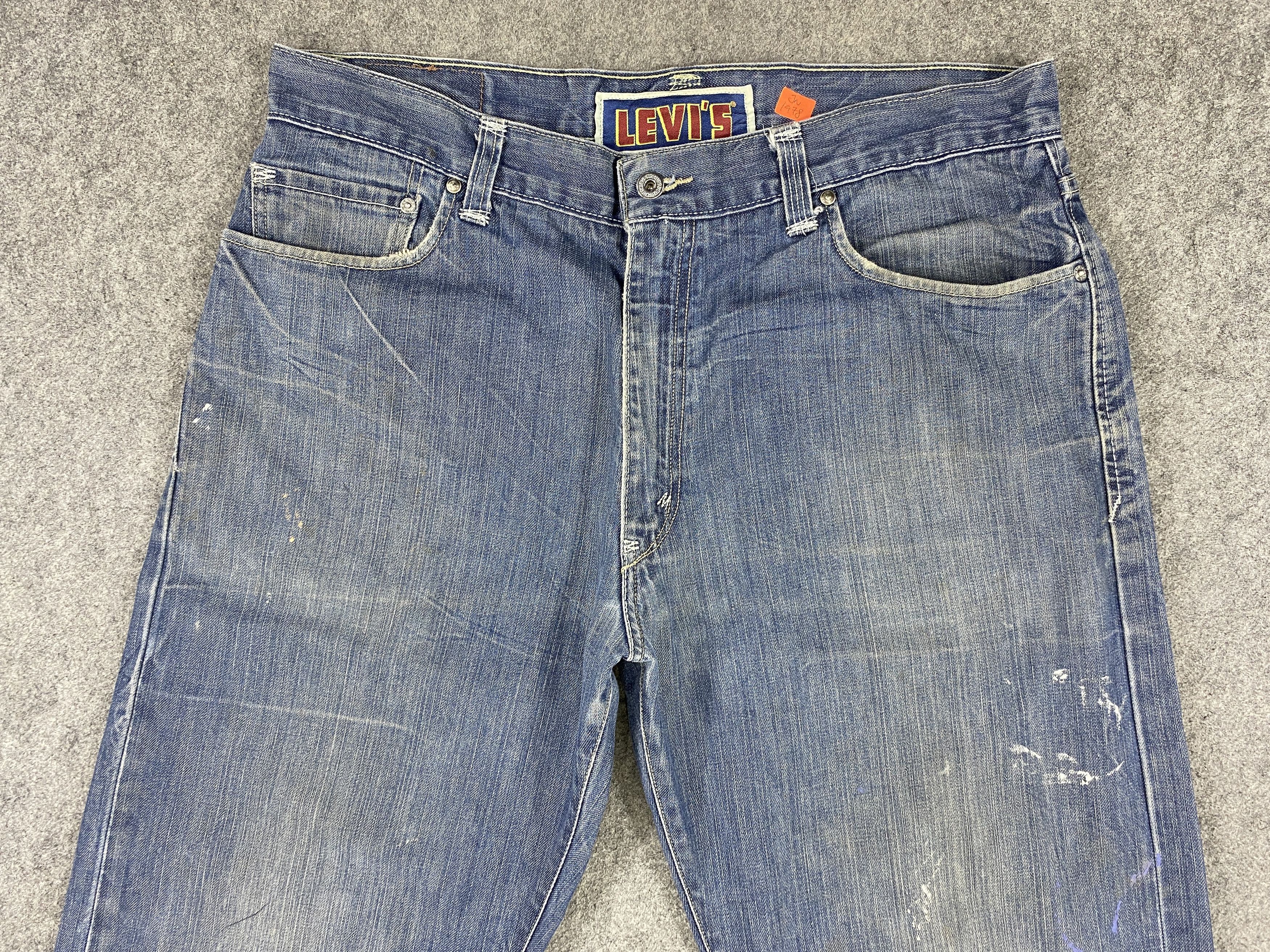Japanese Brand Blue Vintage Levi's 569 Jeans 38x32.5 Denim -JN1978 Size US 38 / EU 54 - 3 Thumbnail