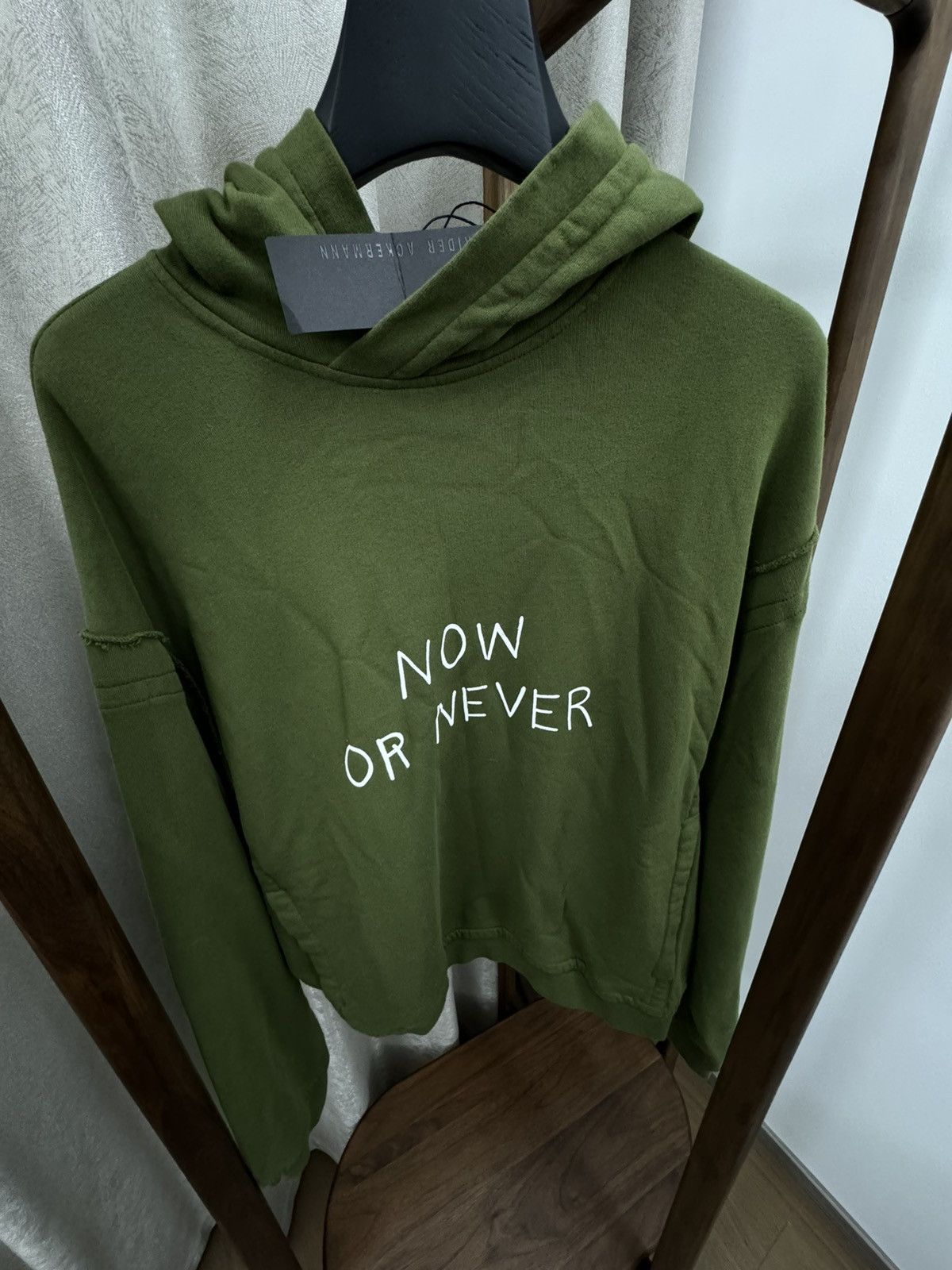 Haider Ackermann Haider Ackermann Green Perth Now or Never Hoodie Size US XS / EU 42 / 0 - 1 Thumbnail
