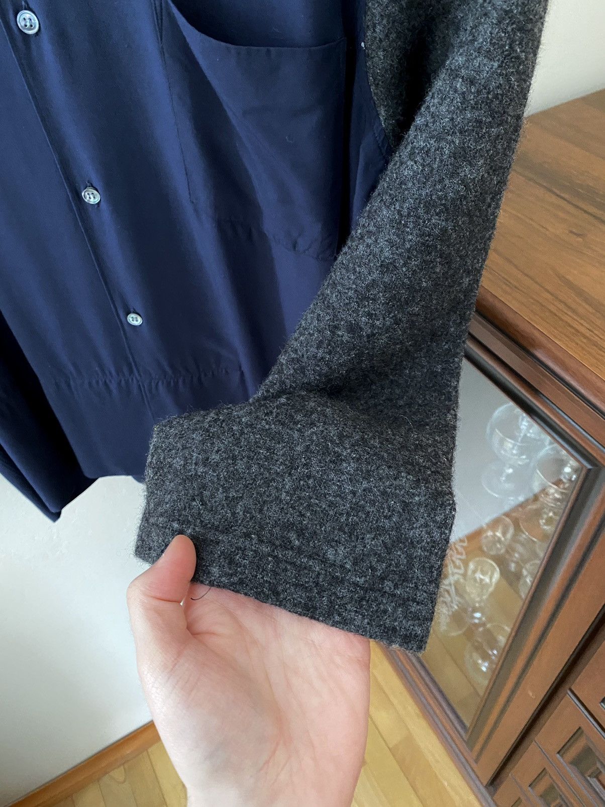 Comme des Garcons × Comme des Garcons SHIRT Comme Des Garcons SHIRT With Wool Sleeves Button Up Shirt Size US M / EU 48-50 / 2 - 5 Thumbnail