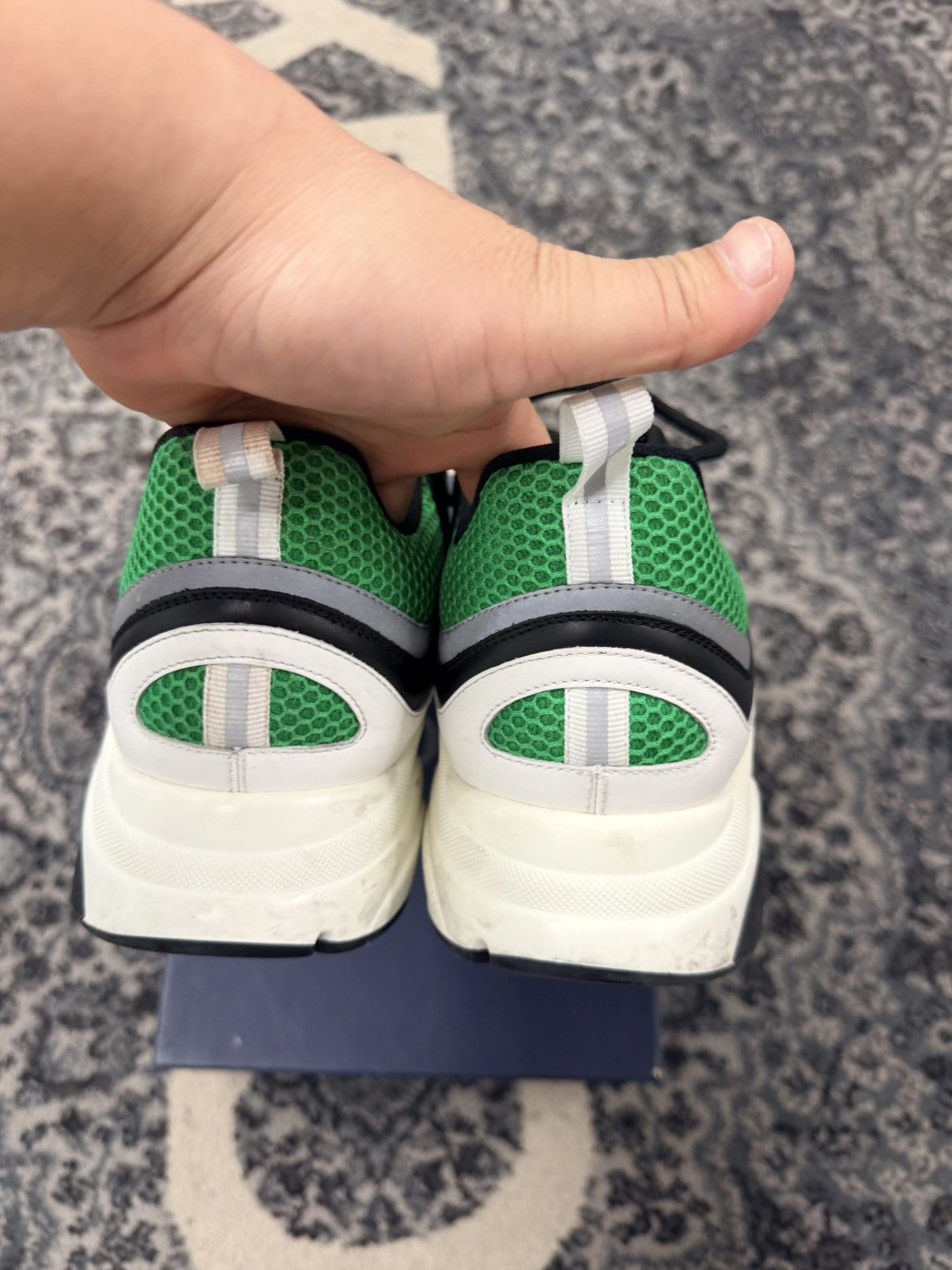 Dior Dior B22 Black W Green Size 47/14 US Size US 14 / EU 47 - 4 Thumbnail