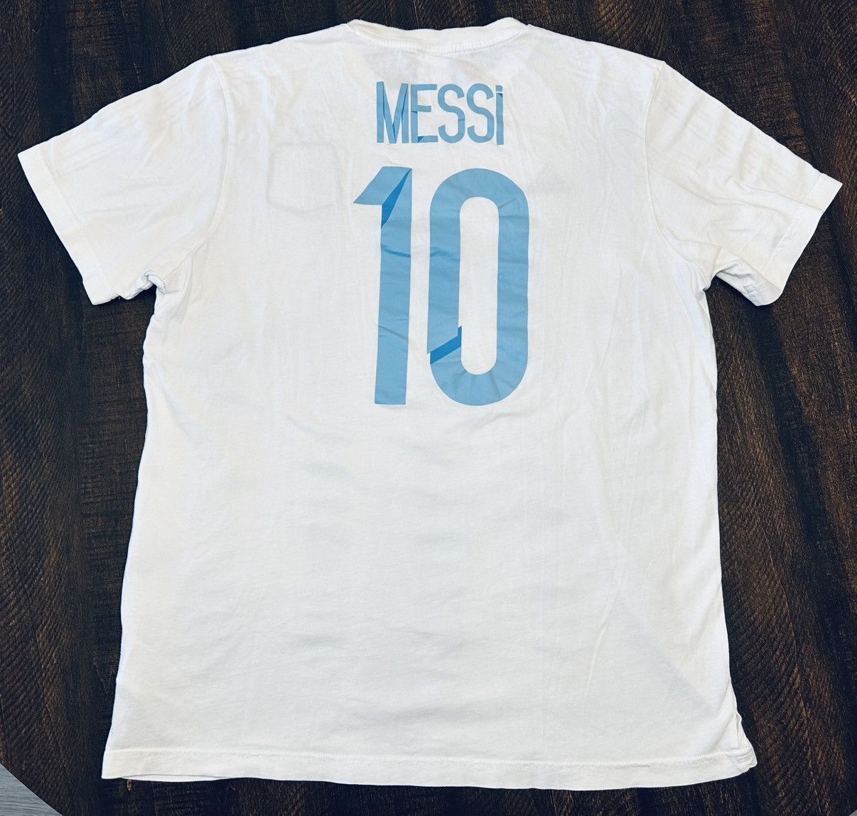 Adidas 2014 Argentina Adidas Men’s Fan Tee Messi #10-Size Large Size US L / EU 52-54 / 3 - 8 Thumbnail