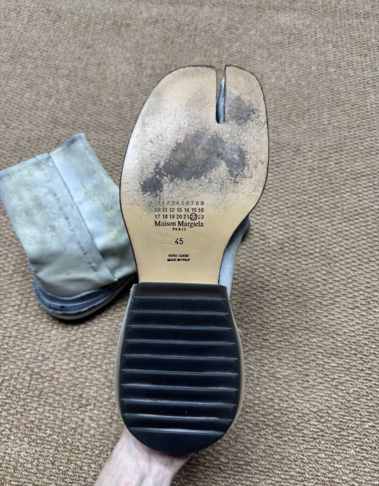 Maison Margiela Maison Margiela Painted Air Bag Tabi Chelsea Boots K37 Size US 11 / EU 44 - 4 Thumbnail
