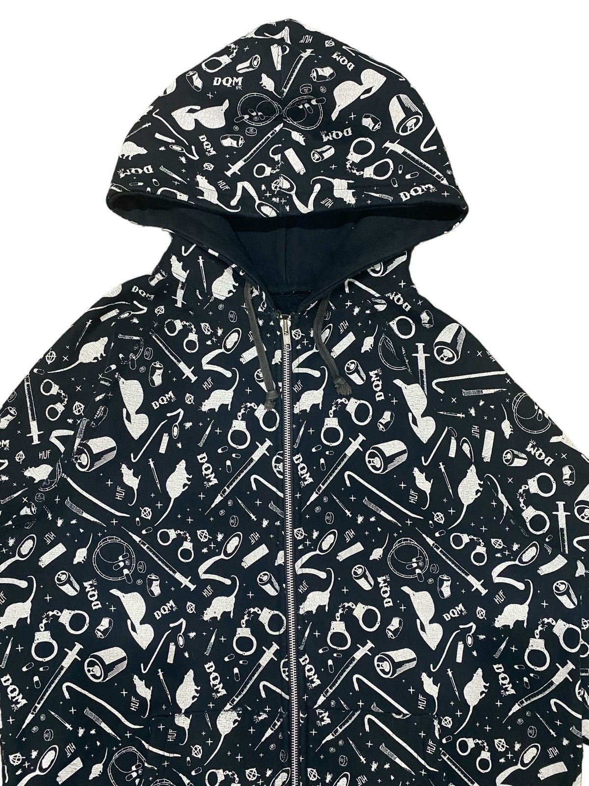 DQM Huf X Dqm Fullprint Zipper Hoodie Size US L / EU 52-54 / 3 - 5 Thumbnail