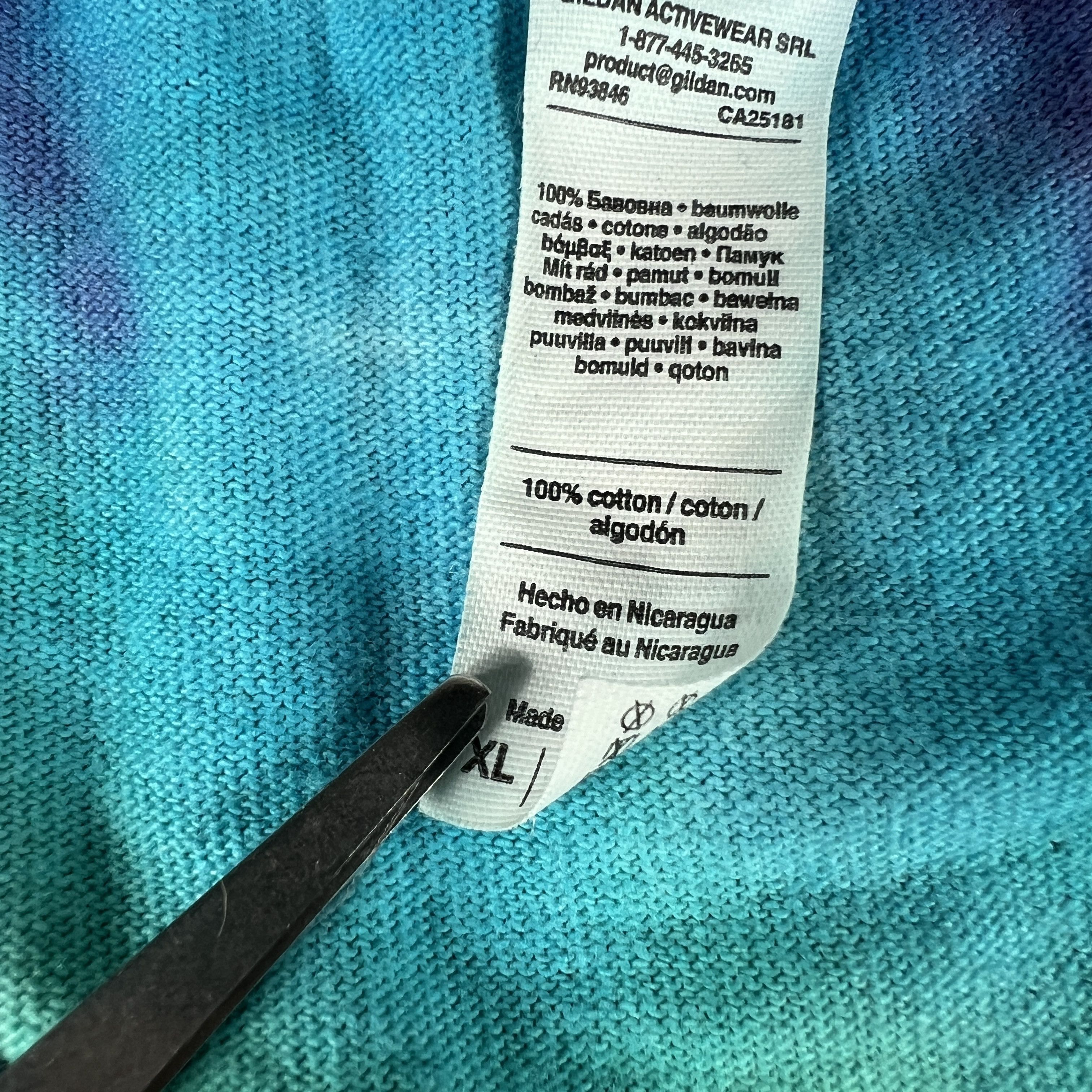 Other Lollapalooza 30 Anniversary Shirt Blue Tie Dye Short Sleeve Size US XL / EU 56 / 4 - 7 Thumbnail