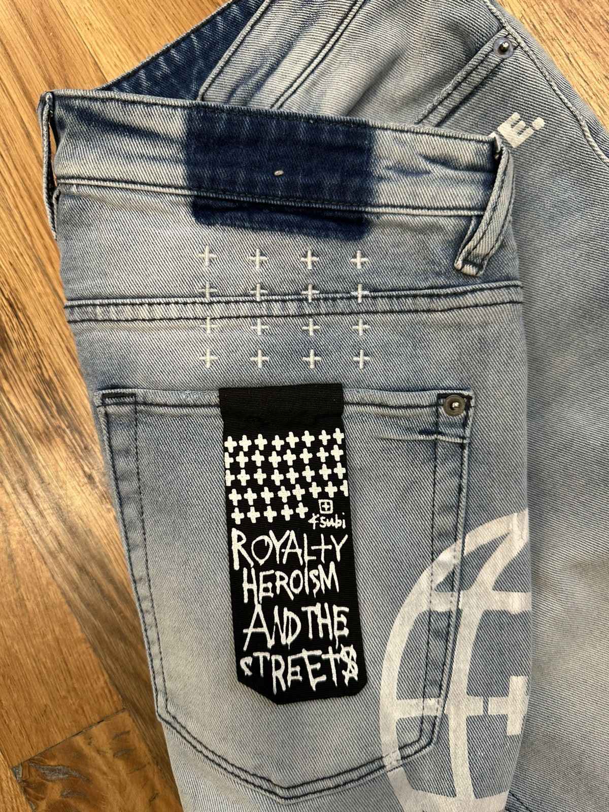 Ksubi Ksubi Offline Logo Light Blue Denim Jeans Size 34 Size US 34 / EU 50 - 4 Thumbnail