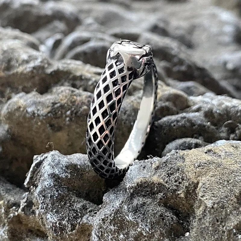 Jewelry × Vintage Ouroboros Snake Gothic Punk Ring Size ONE SIZE - 4 Thumbnail