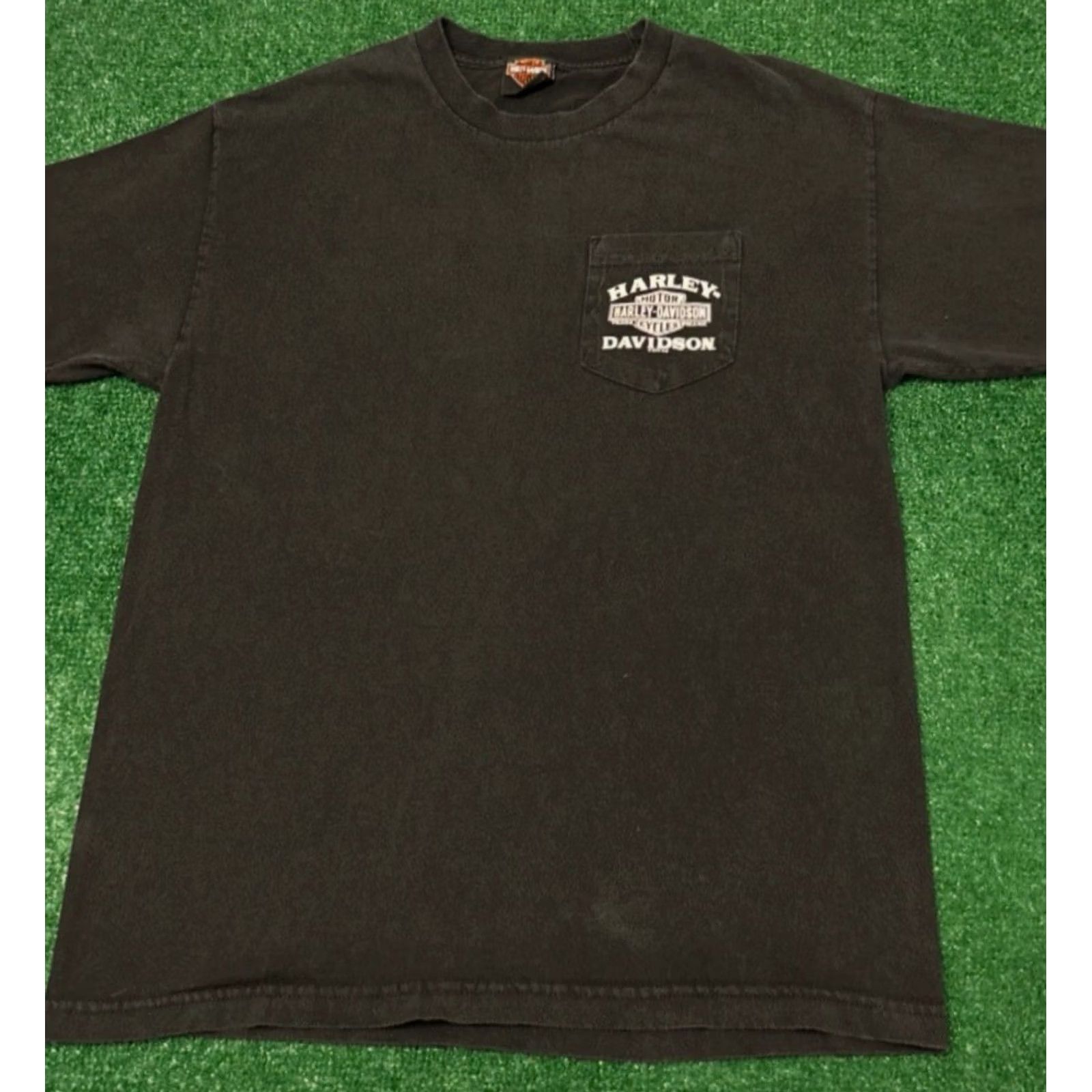 Harley Davidson VINTAGE Harley-Davidson 25th Anniversary Daytona Beach Florida 2019 Shirt L Black Mens VTG Y2K 90s Biker Skull USA Short Sleeve T-Shirt Size US L / EU 52-54 / 3 - 2 Thumbnail