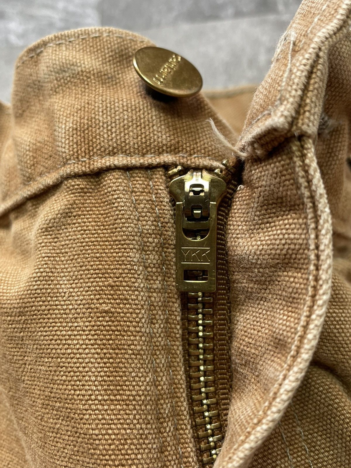 Carhartt Vintage Baggy Carhartt Double Knee Faded Tan Dirty Carpenter Size US 34 / EU 50 - 10 Thumbnail