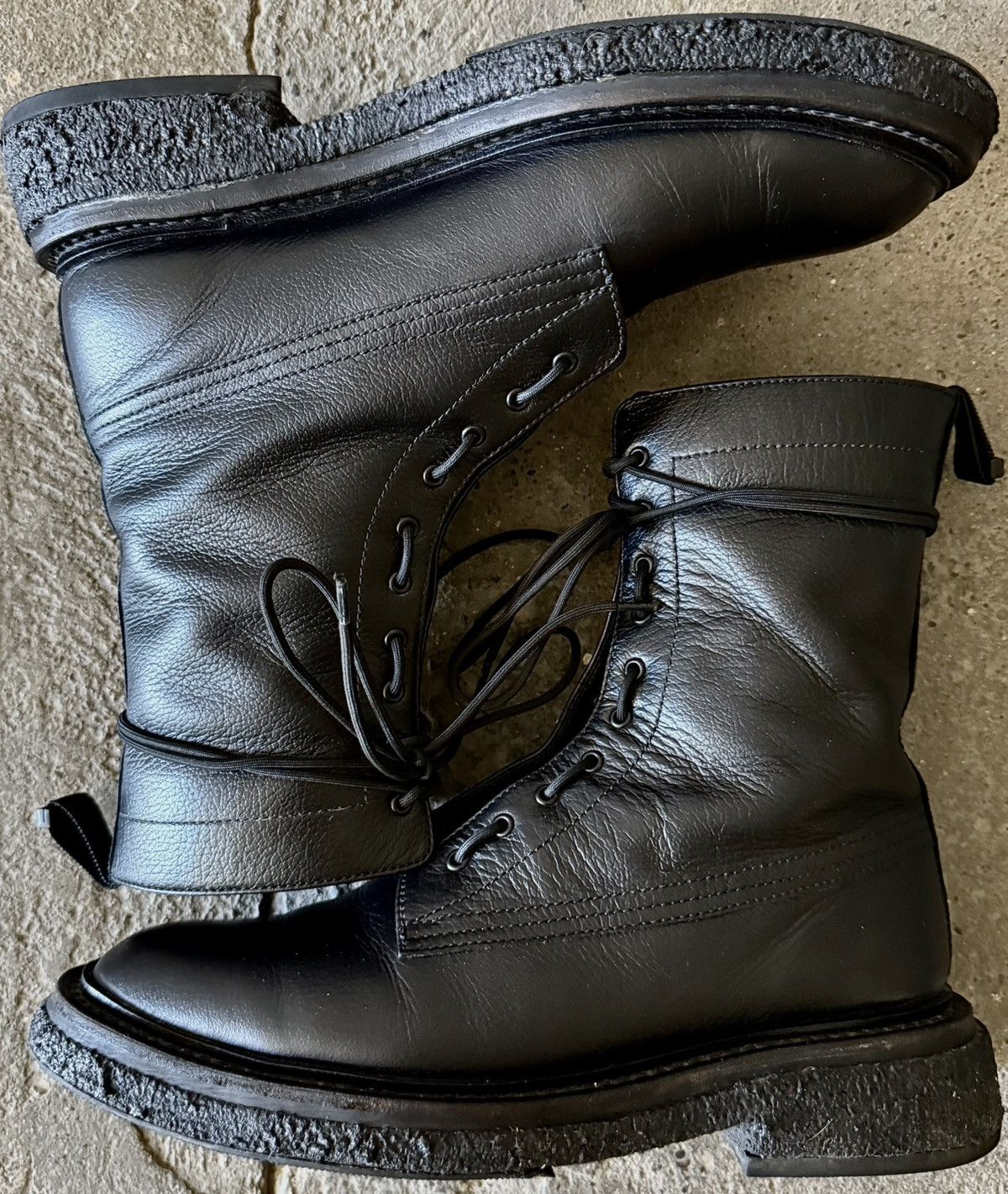 Dior Dior - Hedi Slimane - AW07 “Navigate”- Leather Combat Boots Size US 9 / EU 42 - 7 Thumbnail