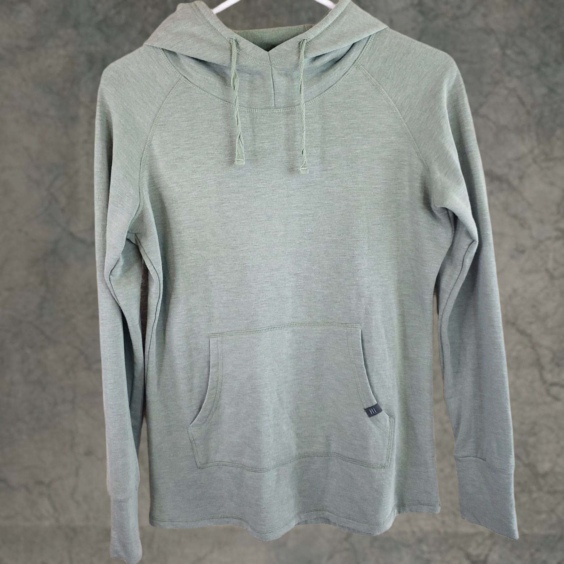 Vintage Free Fly Hoodie Men's S Green Pullover Lightweight Bamboo Fishing All Seasons Breathable Thumb Hole Sports Outdoor Casual Workwear Jacket Shirt Size US S / EU 44-46 / 1 - 1 Thumbnail