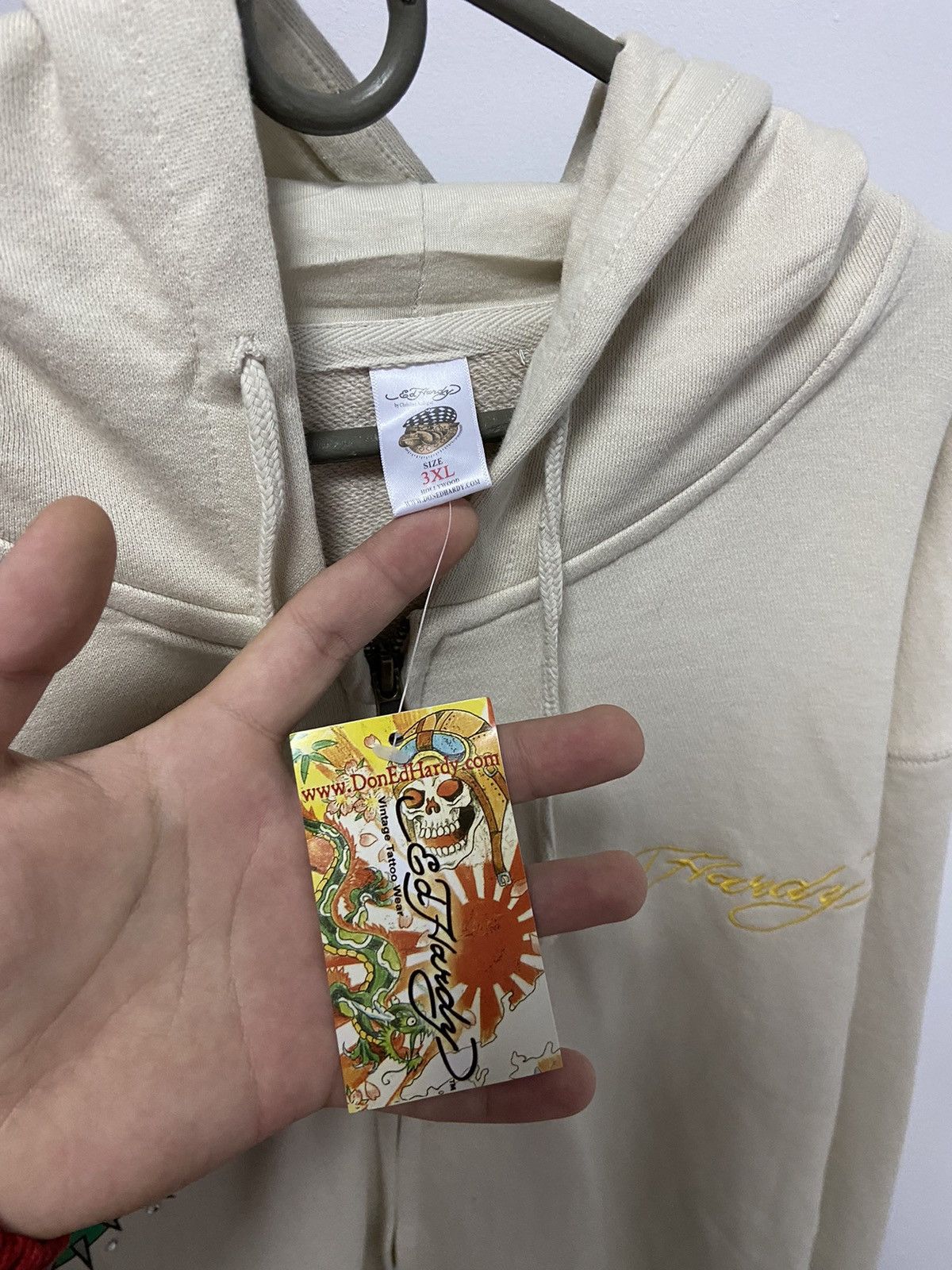 Christian Audigier × Ed Hardy × Vintage Ed hardy Vintage Hoodie Big Logo dogs rule bulldog Size US XXL / EU 58 / 5 - 5 Thumbnail