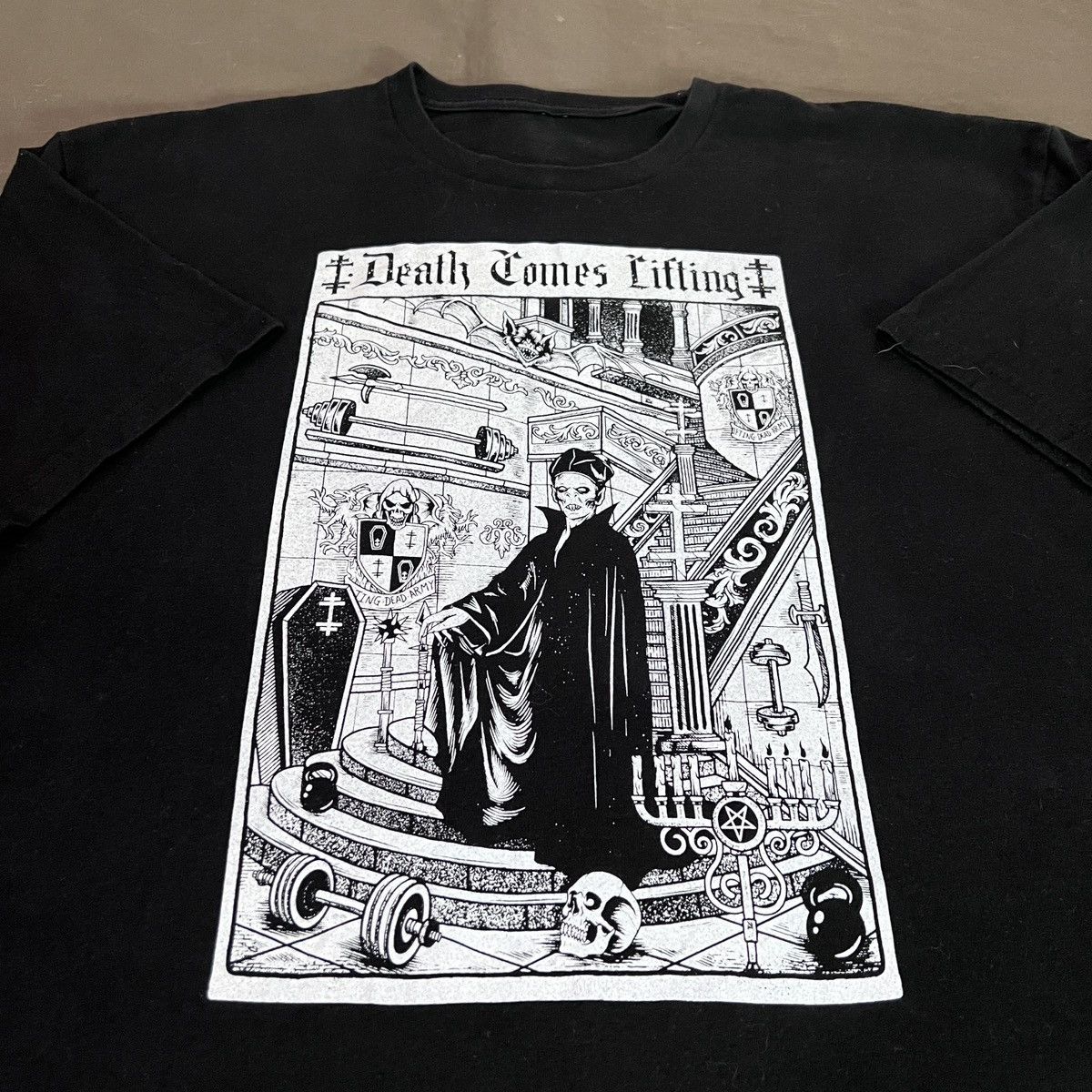 Expert Horror Death Comes Lifting GYM Fitness Promo Tee XL NOSFERATU Size US XL / EU 56 / 4 - 3 Thumbnail