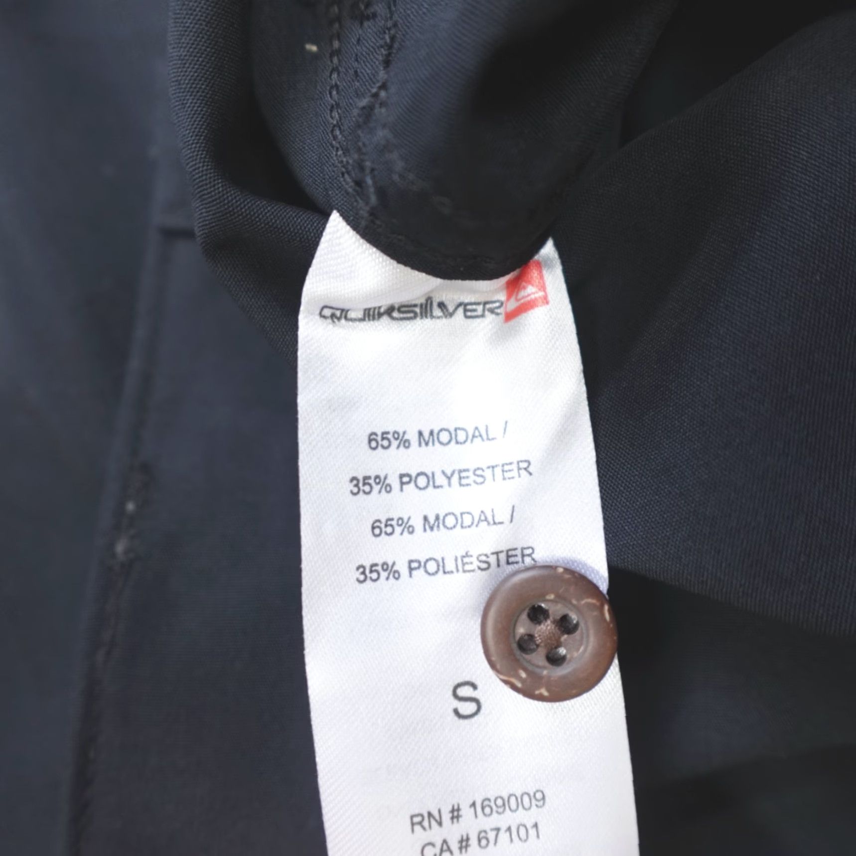 Quiksilver Quiksilver Waterman Tahiti Palms S/S Embroidered Woven Black Mens Size S Button-Up Shirt Size US S / EU 44-46 / 1 - 5 Thumbnail