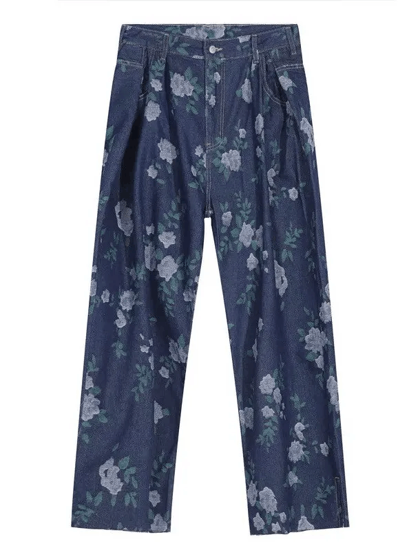 Japanese Brand × Vintage Blue floral fashion jeans pants Size US 32 / EU 48 - 7 Thumbnail