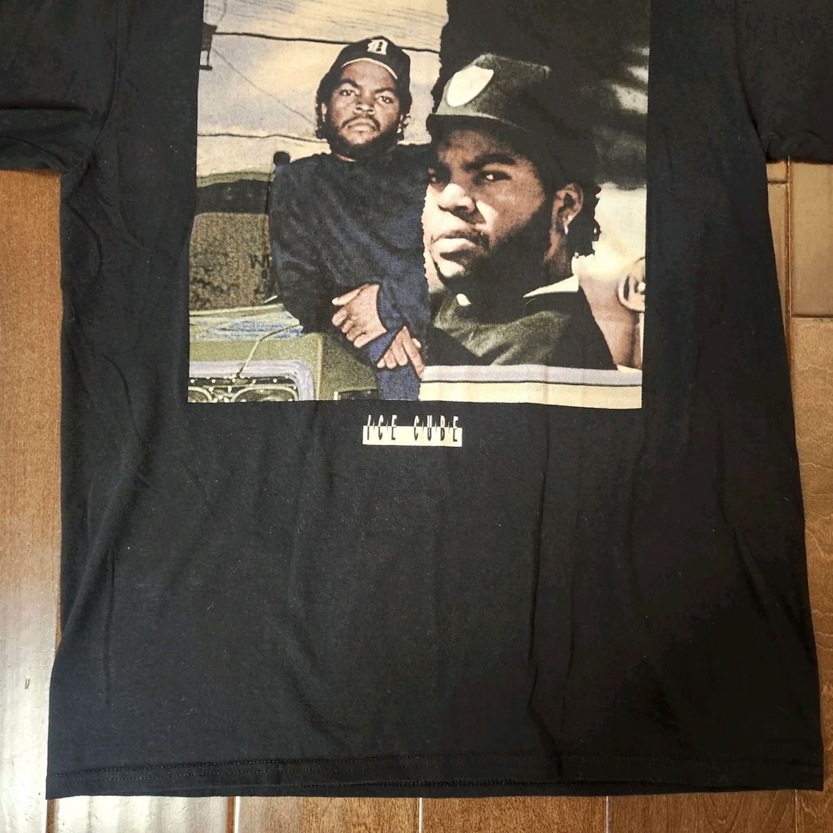 Vintage Ice Cube T Shirt West Coast 90s Retro Front Print Black Cotton Short Sleeve Crew Neck M Mens Womens Unisex Adult Regular Fit Graphic 2020s Size US M / EU 48-50 / 2 - 3 Thumbnail