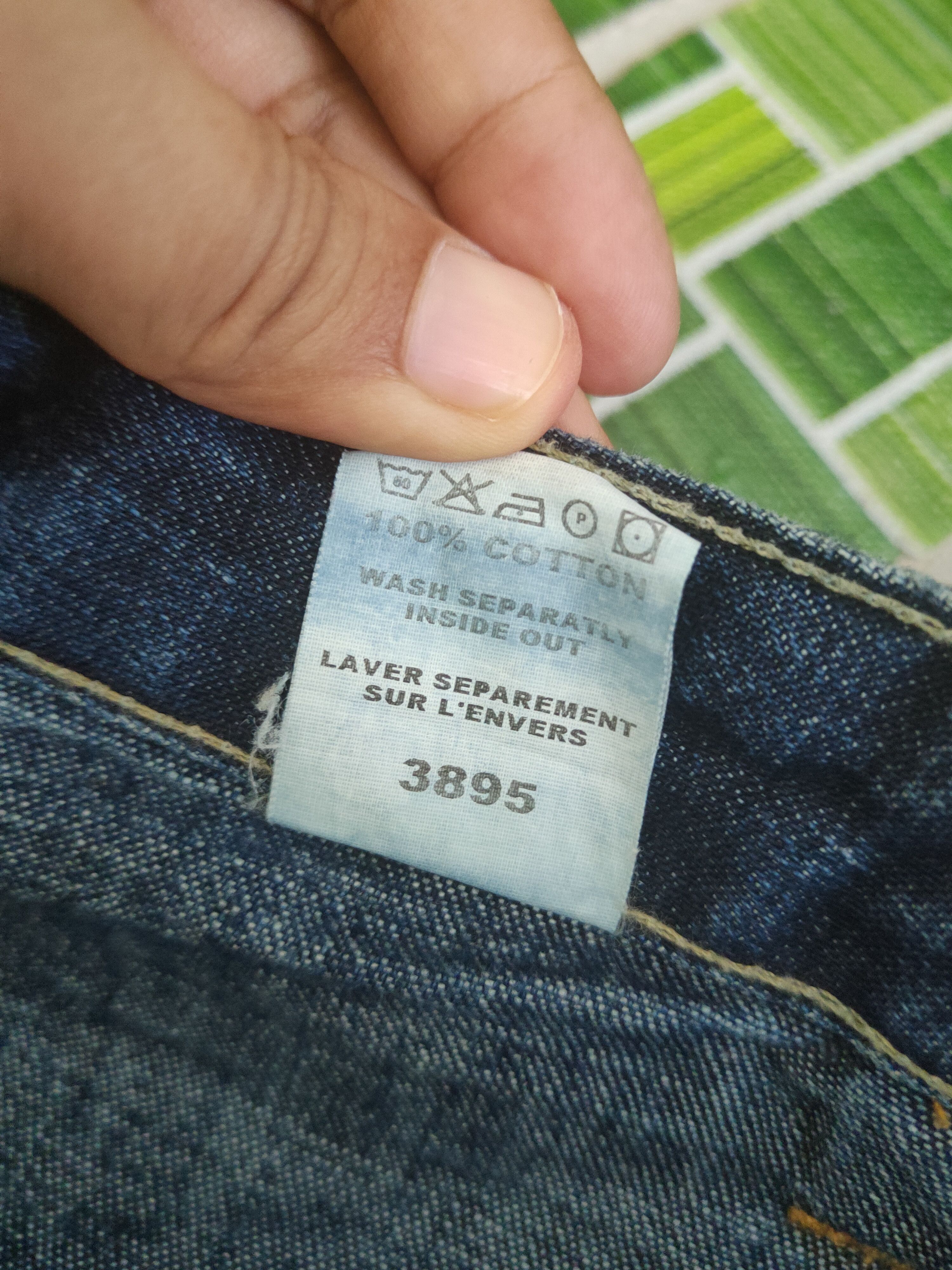 Japanese Brand DL Tanker Zip Blue Distressed Ripped Jeans #1916 Size 26" / US 2 / IT 38 - 14 Thumbnail