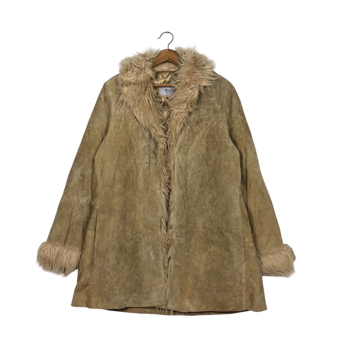 Japanese Brand 📌Vintage Shearling Leather Jacket Maxima Issey Miyake Fur Size US XL / EU 56 / 4 - 2 Thumbnail