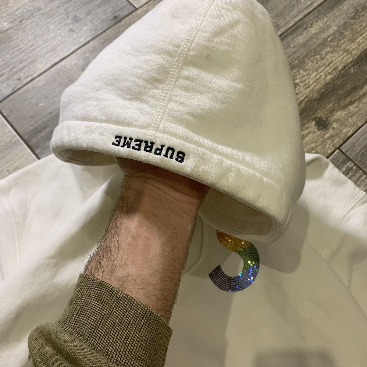 Supreme × Swarovski SWAROWSKI x SUPREME S logo hoodie Size US XL / EU 56 / 4 - 4 Thumbnail