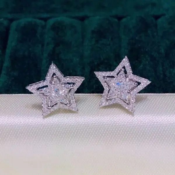 VIBE Zirconia Crystal Star Stud Earring (1pairs） Size ONE SIZE - 4 Thumbnail