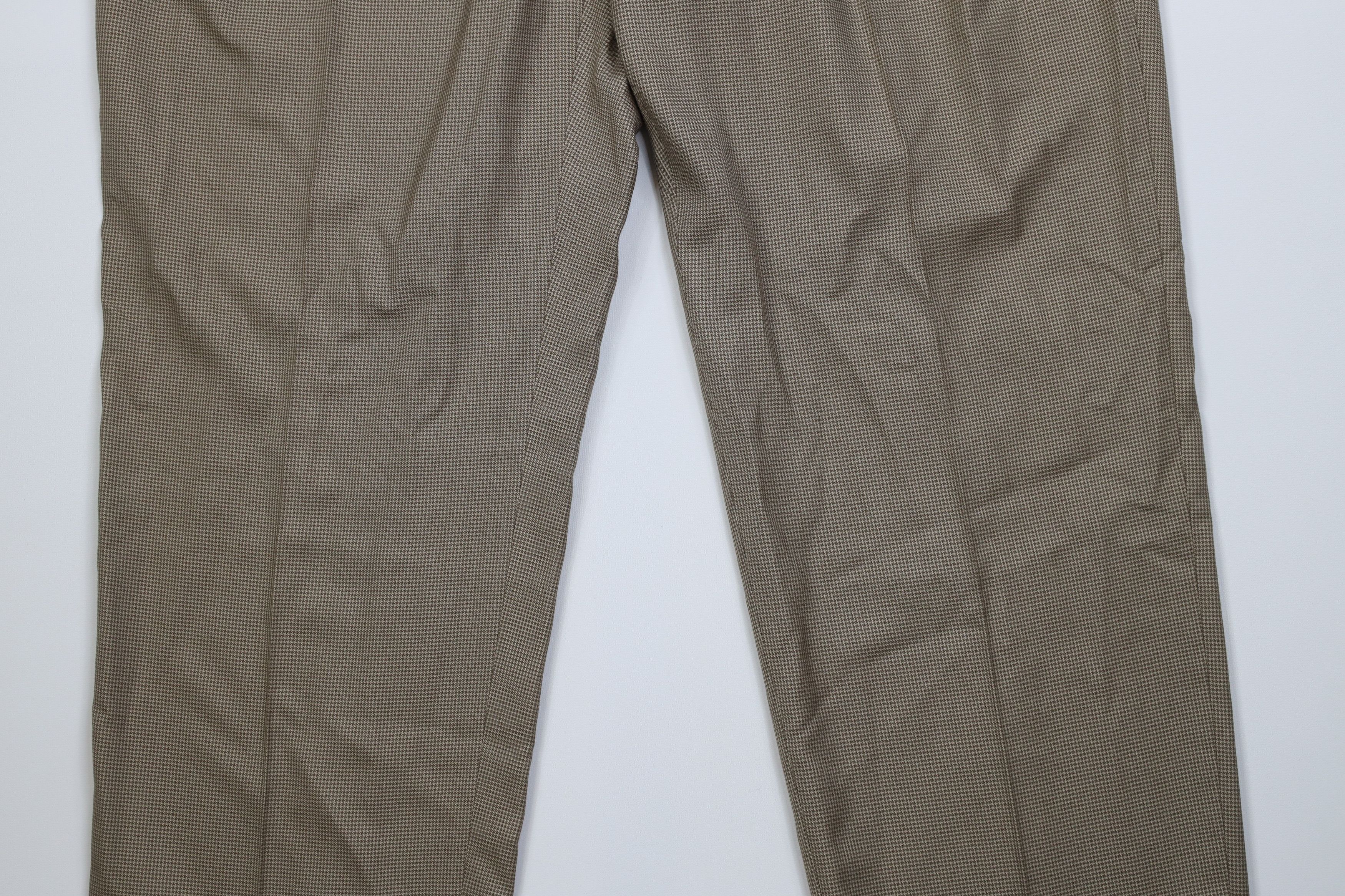 Ralph Lauren Vintage 90s Ralph Lauren Blend Houndstooth Wide Leg Pants Size US 42 / EU 58 - 3 Thumbnail
