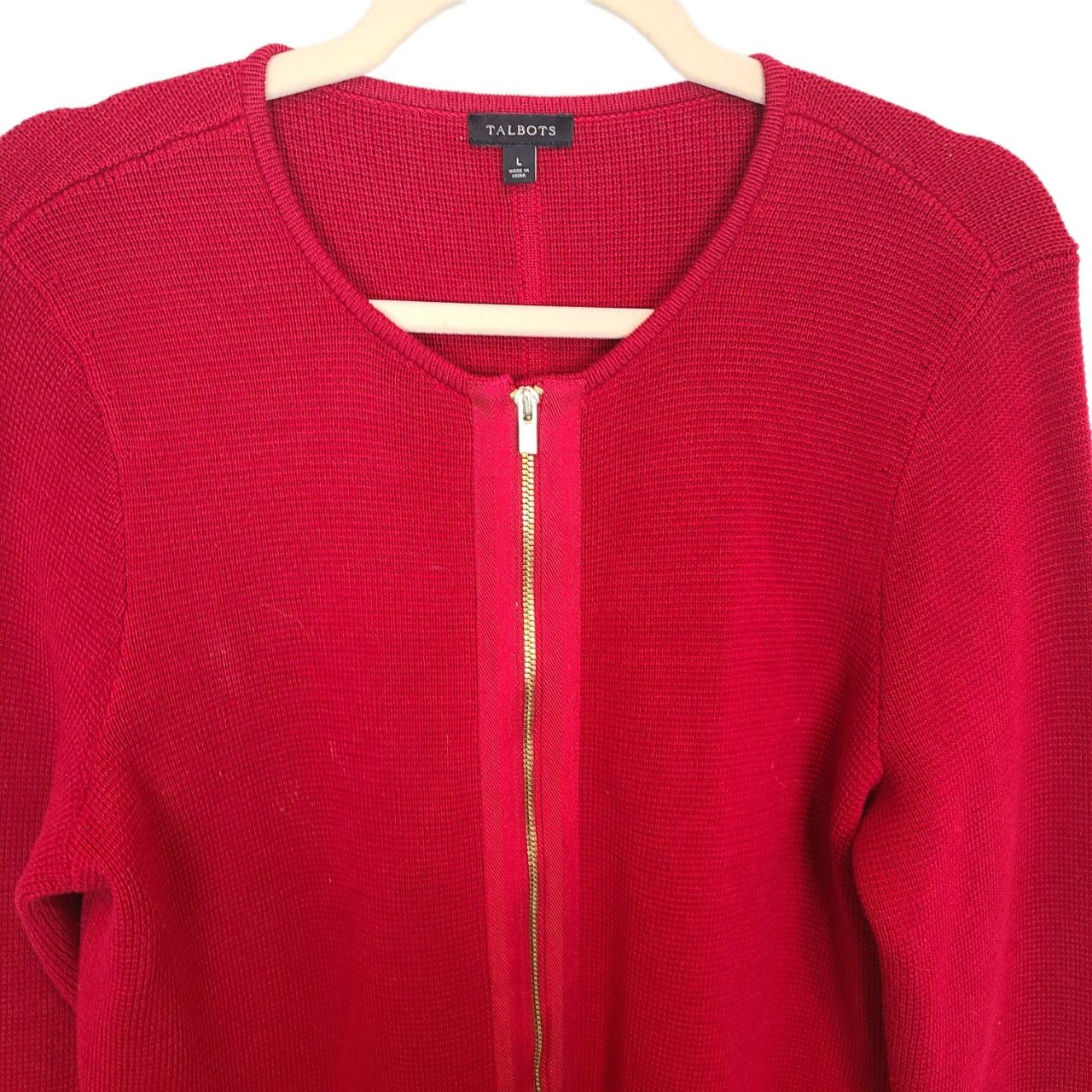 Robert Talbott Talbots Womens Full Zip Long Cardigan Sweater Jacket Size L Size L / US 10 / IT 46 - 2 Thumbnail