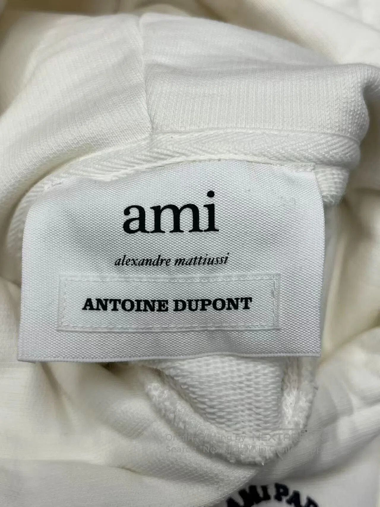 AMI AMI White Cotton Hooded Sweatshirt. Size US S / EU 44-46 / 1 - 4 Thumbnail