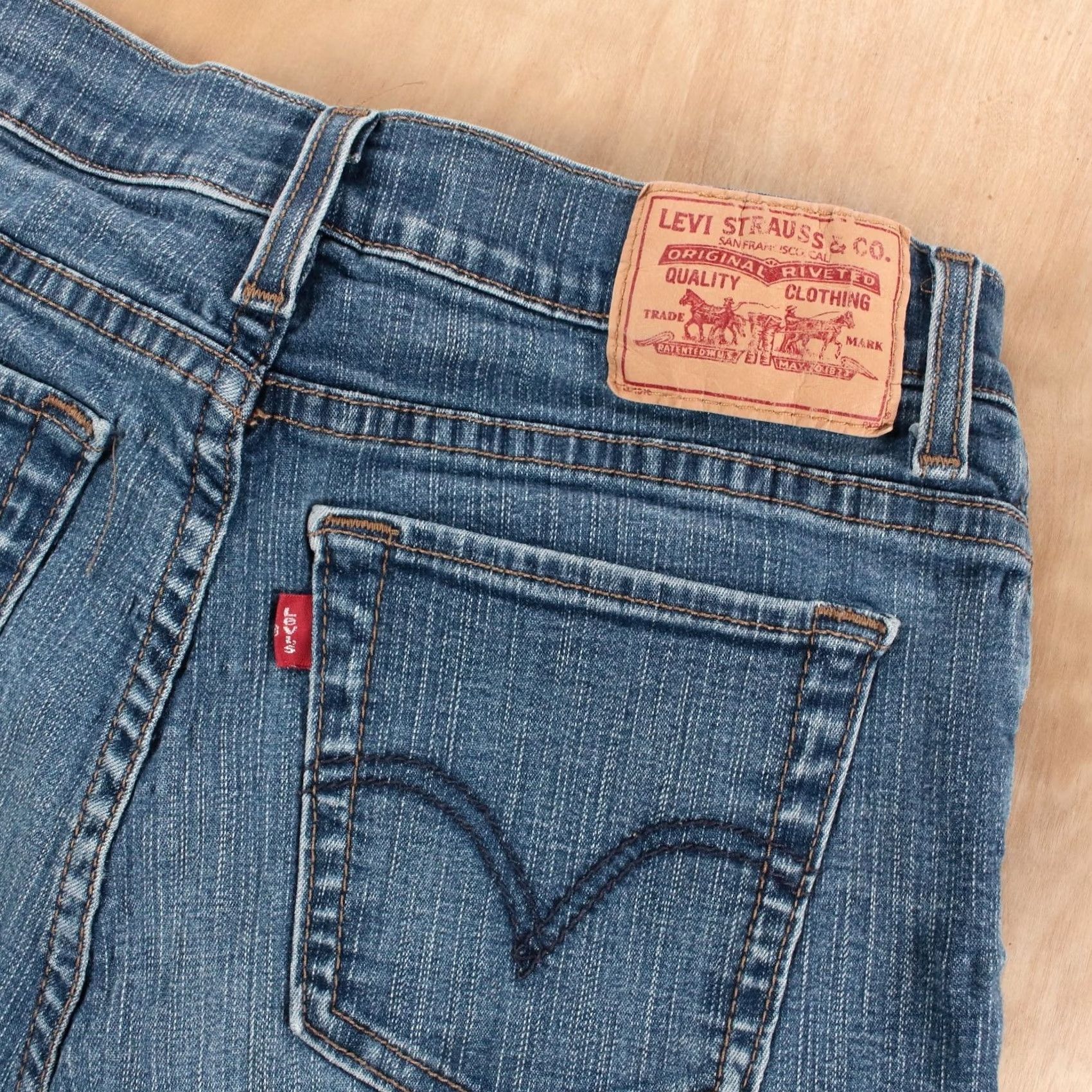 Levi's vtg LEVI'S 512 denim jeans y2k 8 SHORT 26x29 perfectly slimming stretch bootcut Size 30" / US 8 / IT 44 - 2 Thumbnail