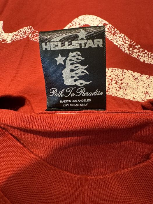 Hellstar Hellstar Red Jesus Emblem Tee Size Large Grailed