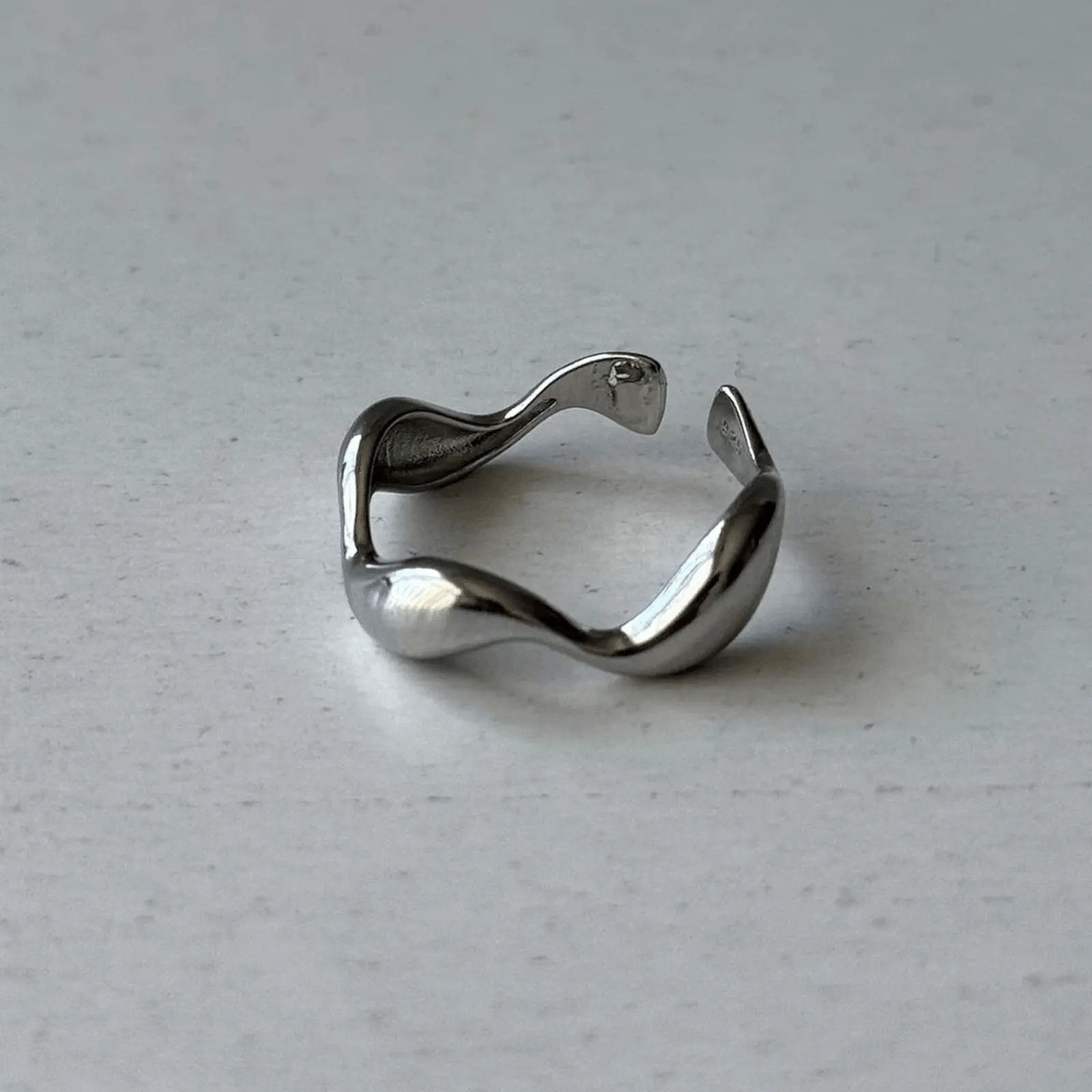 Other Silver asymmetrical vintage style ring MENS2 Size ONE SIZE - 2 Thumbnail