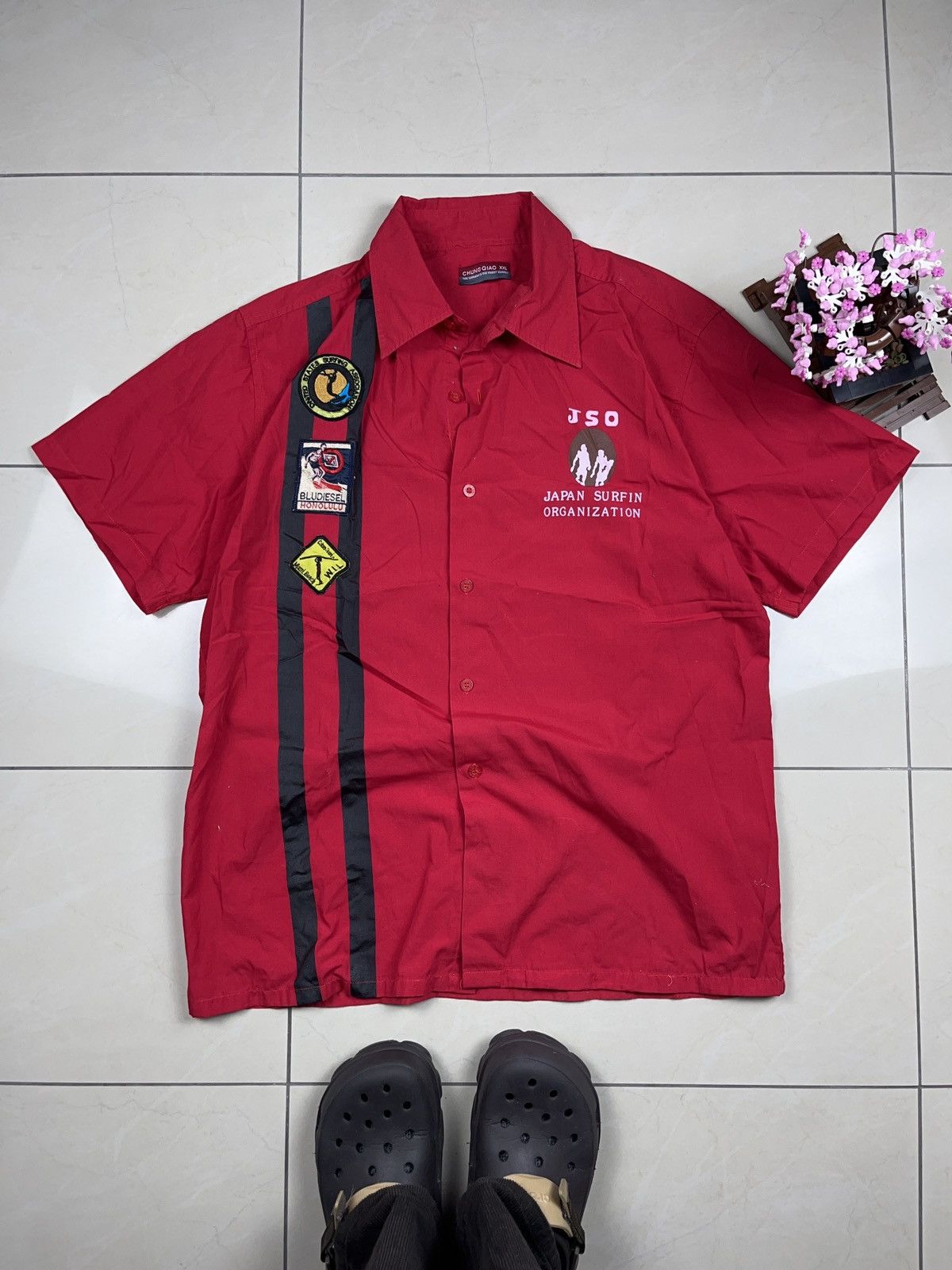Vintage ➕ 90s rare vintage Japanese surfing championship shirt Size US XL / EU 56 / 4 - 1 Thumbnail