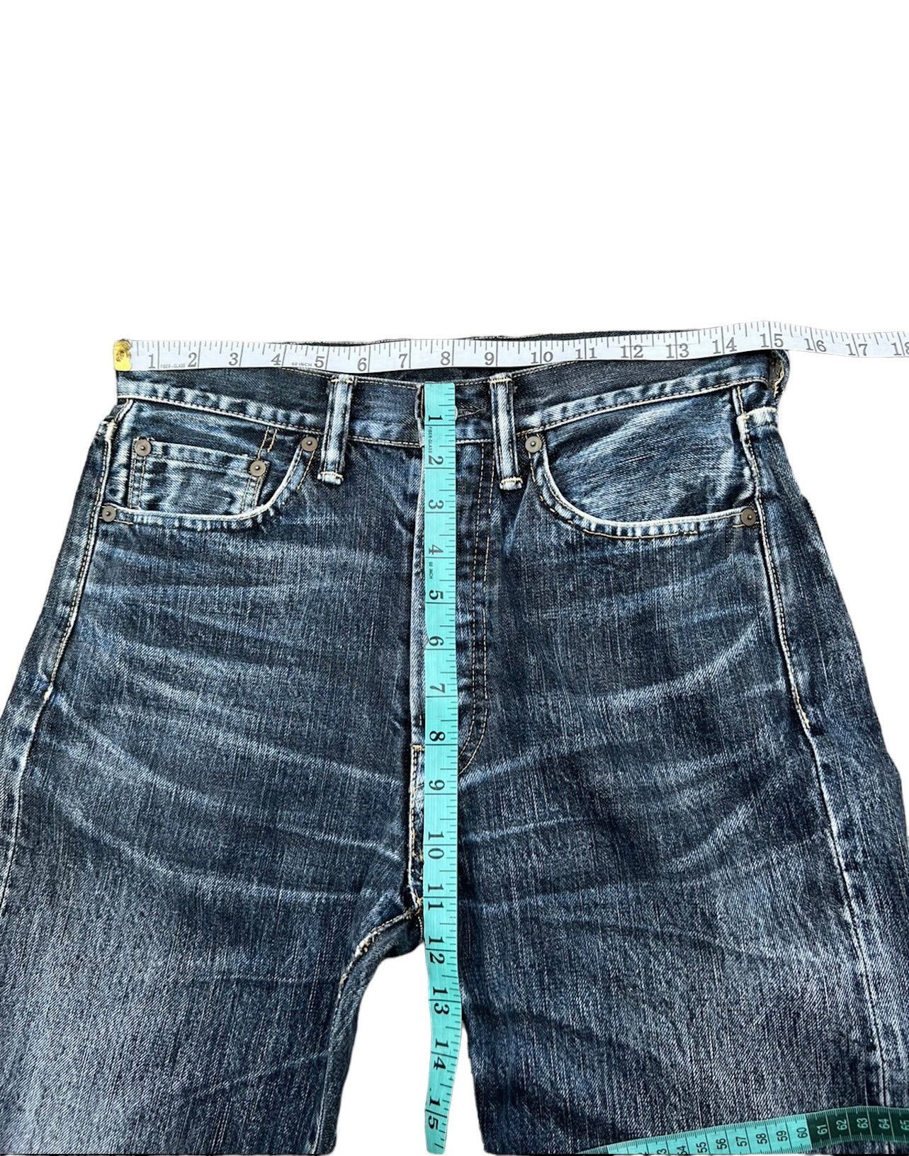 45rpm Vintage 45rpm Japan Faded Indigo Denim Selvedge Jeans Size US 29 - 3 Thumbnail