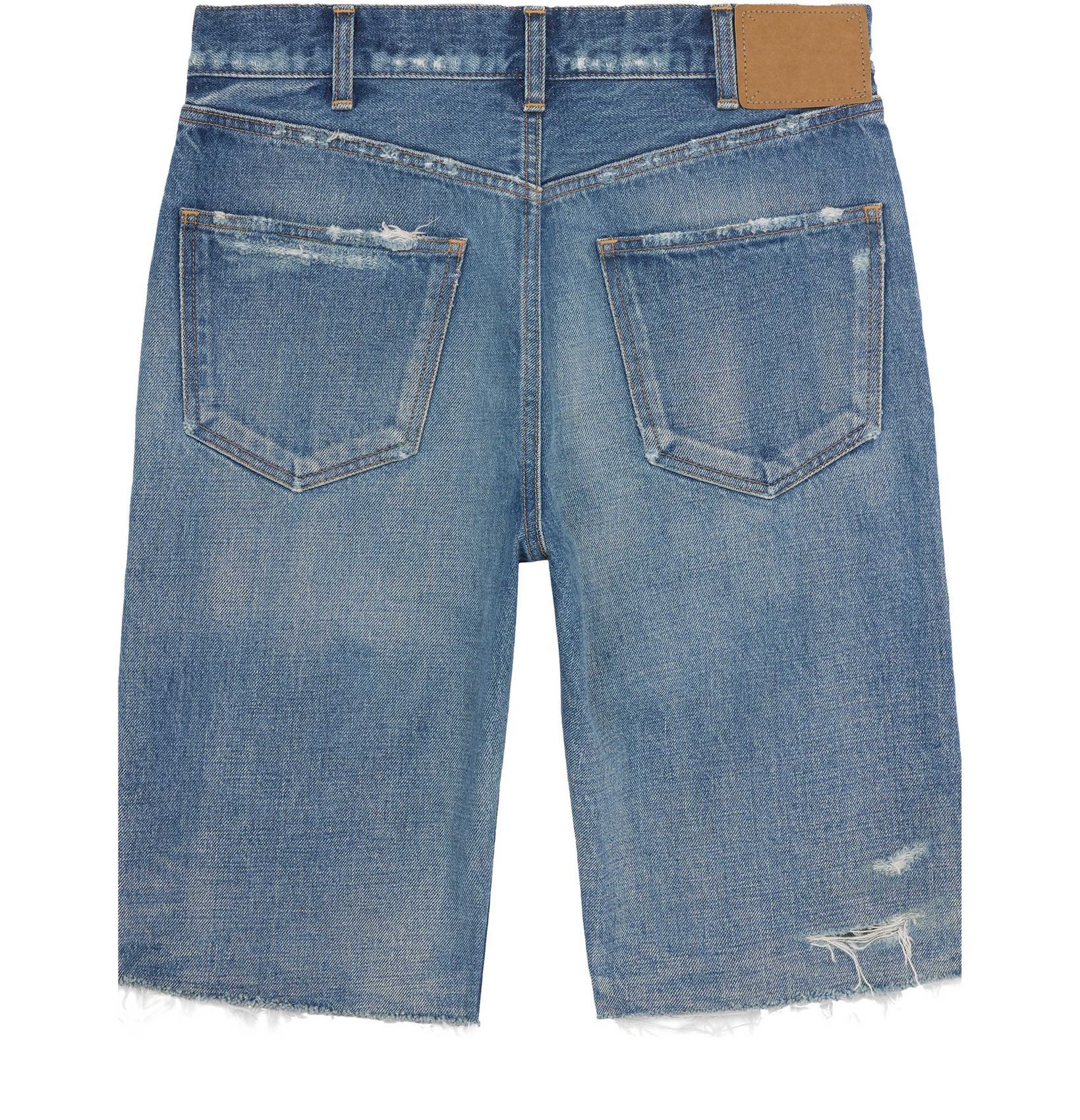 Celine o1bcso1str0824 Kurt Denim Short in Blue Size US 28 / EU 44 - 2 Thumbnail