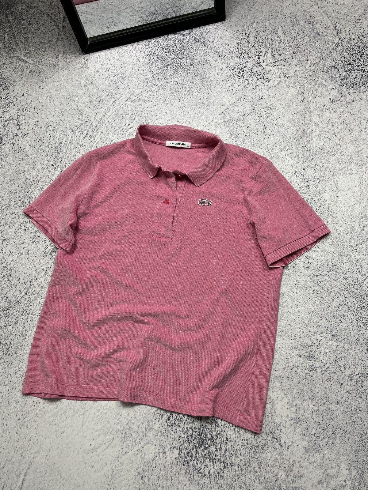 Lacoste Vintage Lacoste Polo Shirt Pink Women’s Luxury Old Money Size L / US 10 / IT 46 - 3 Thumbnail