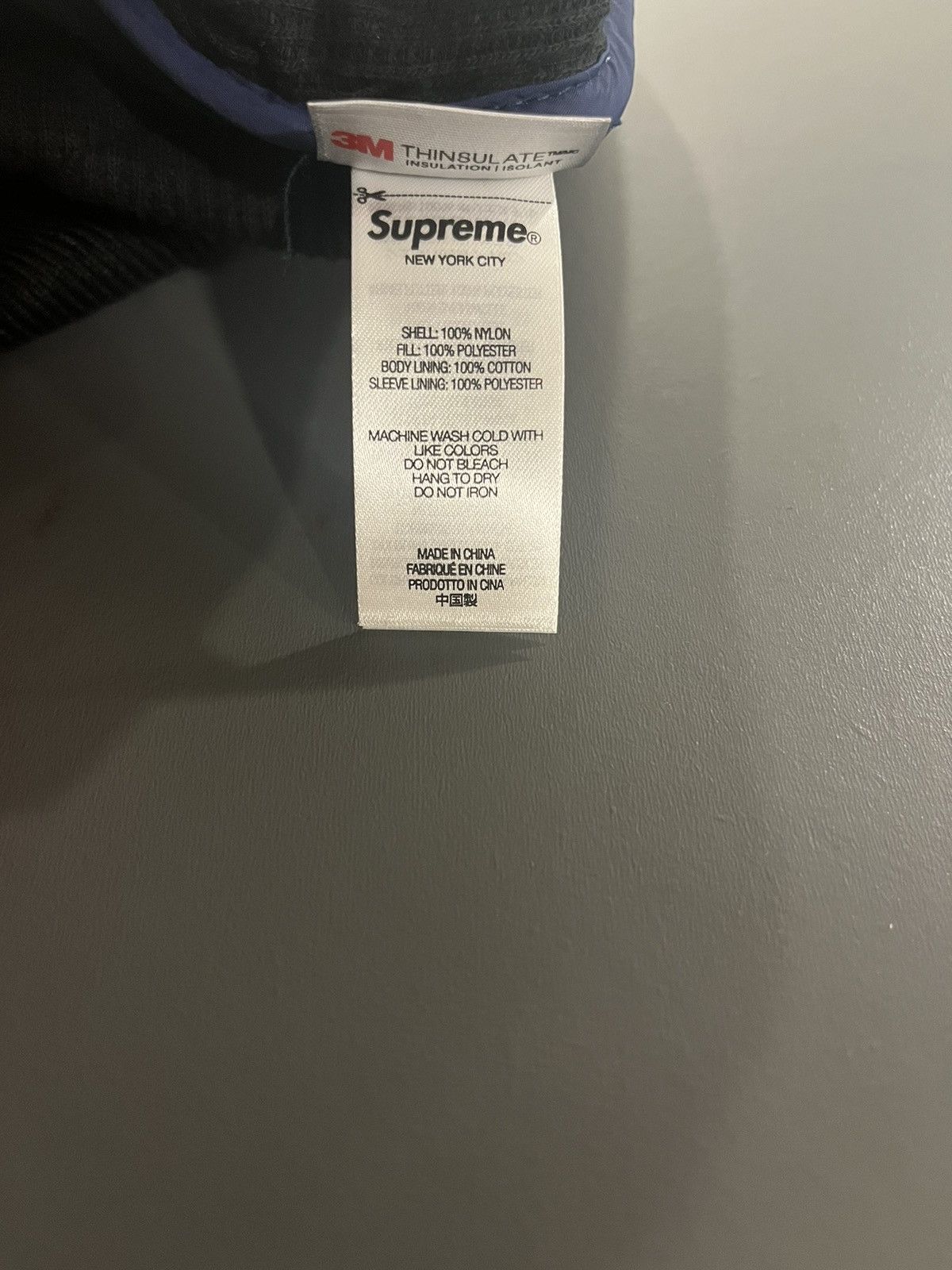 Supreme Supreme Quit Your Job Quilted Jacket - Blue XL Size US XL / EU 56 / 4 - 7 Thumbnail